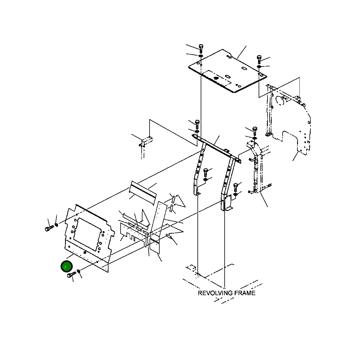 Крышка 206-979-A131  Komatsu