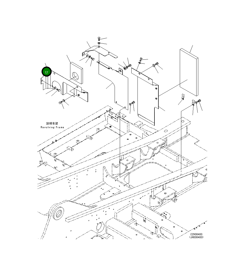 Крышка 207-54-73761  Komatsu