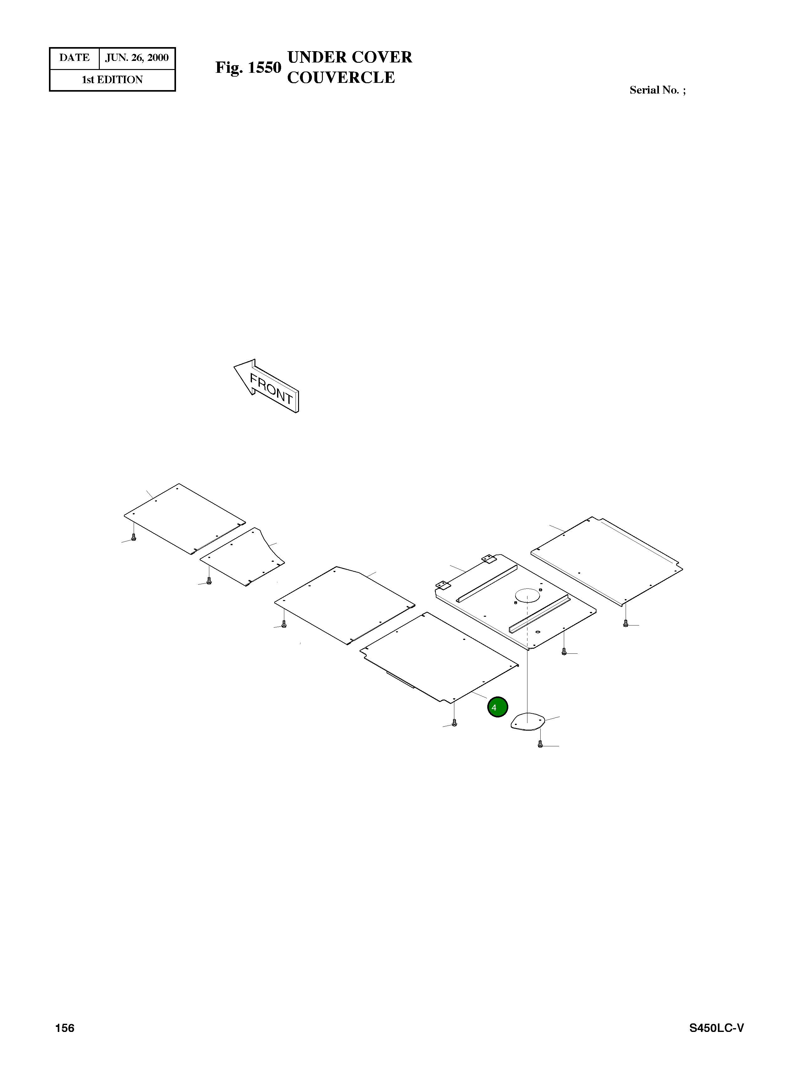 Крышка 2627-1913B Komatsu