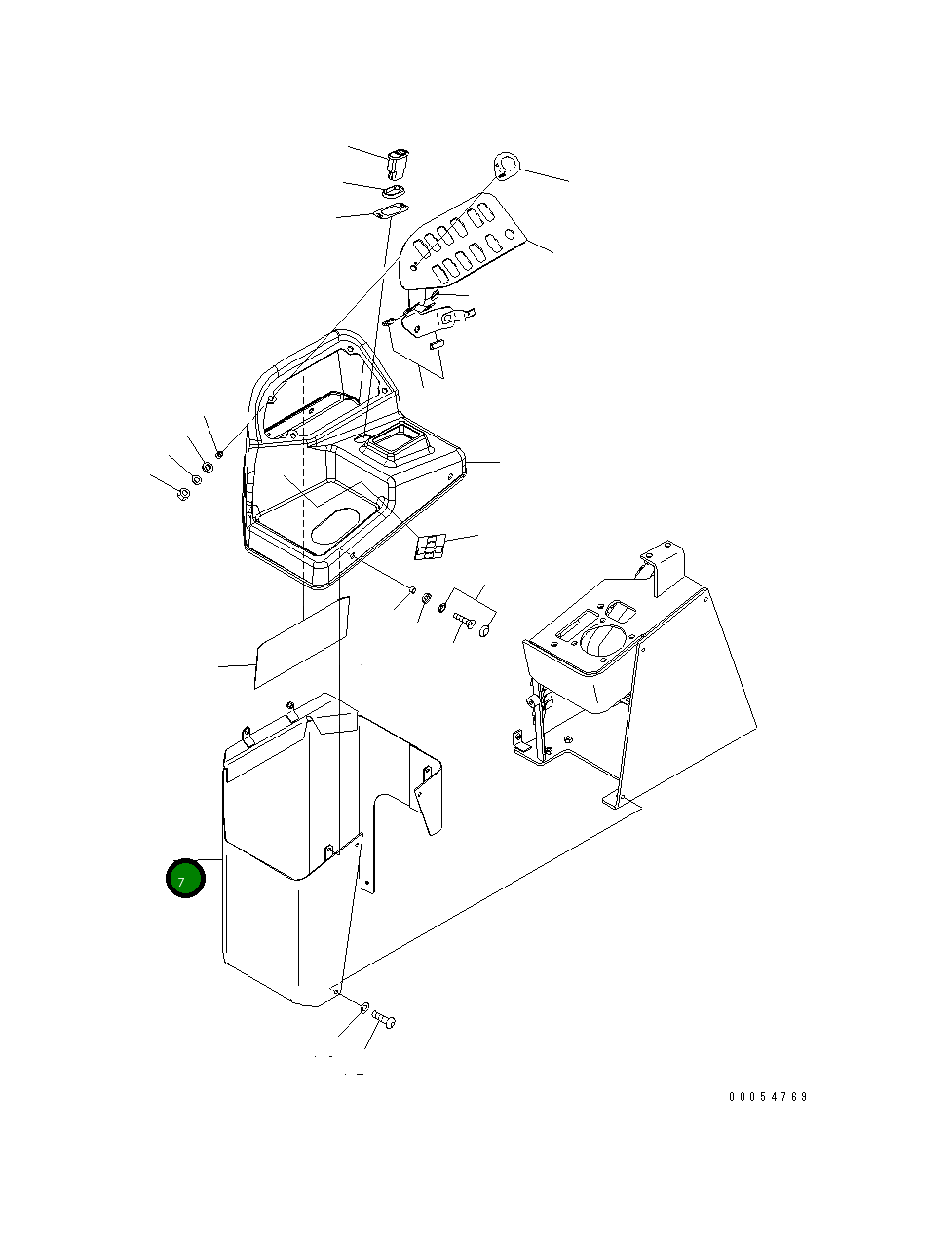 Крышка 423-V91-4321 Komatsu