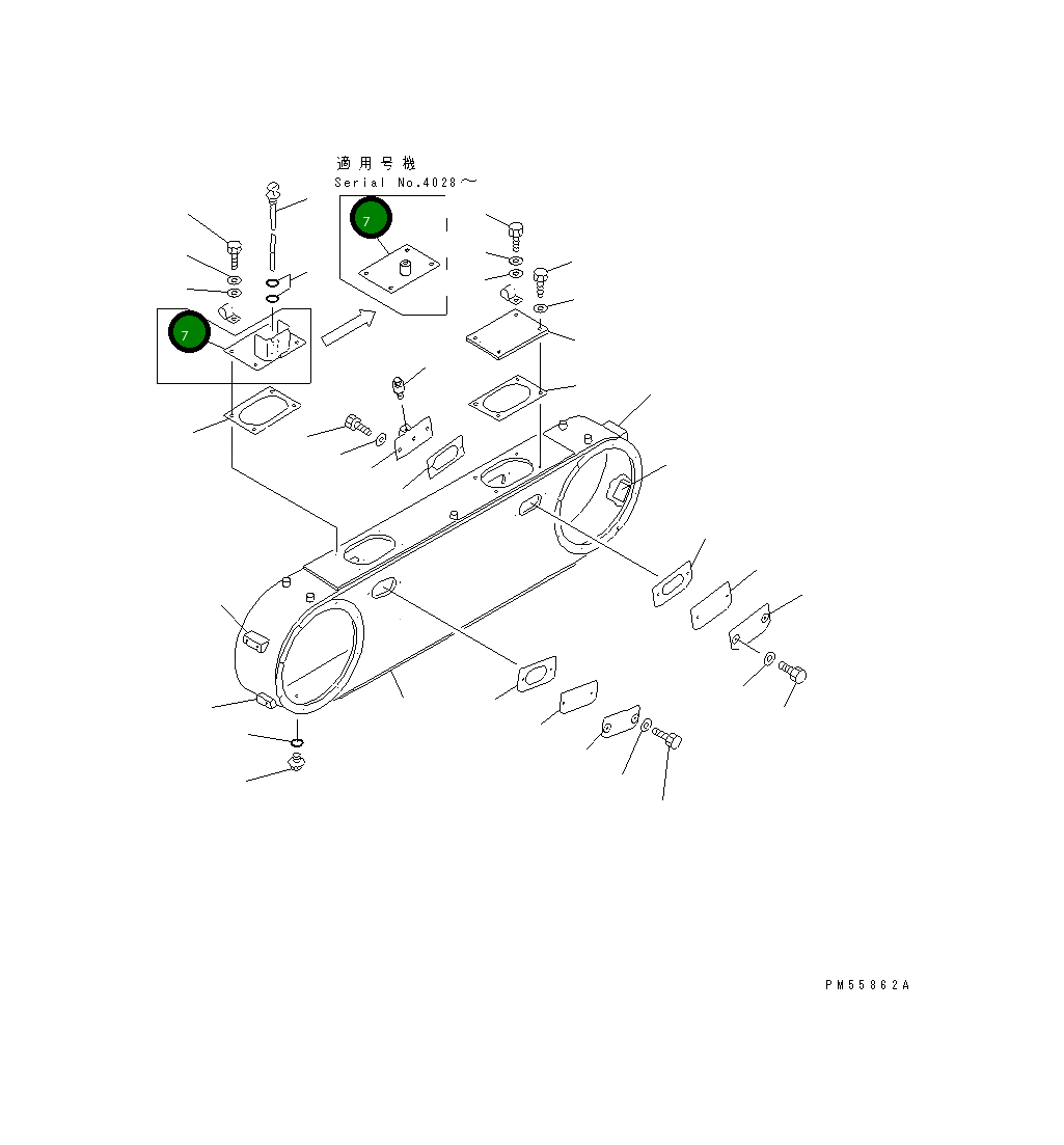 Крышка 23D-23-11160 Komatsu