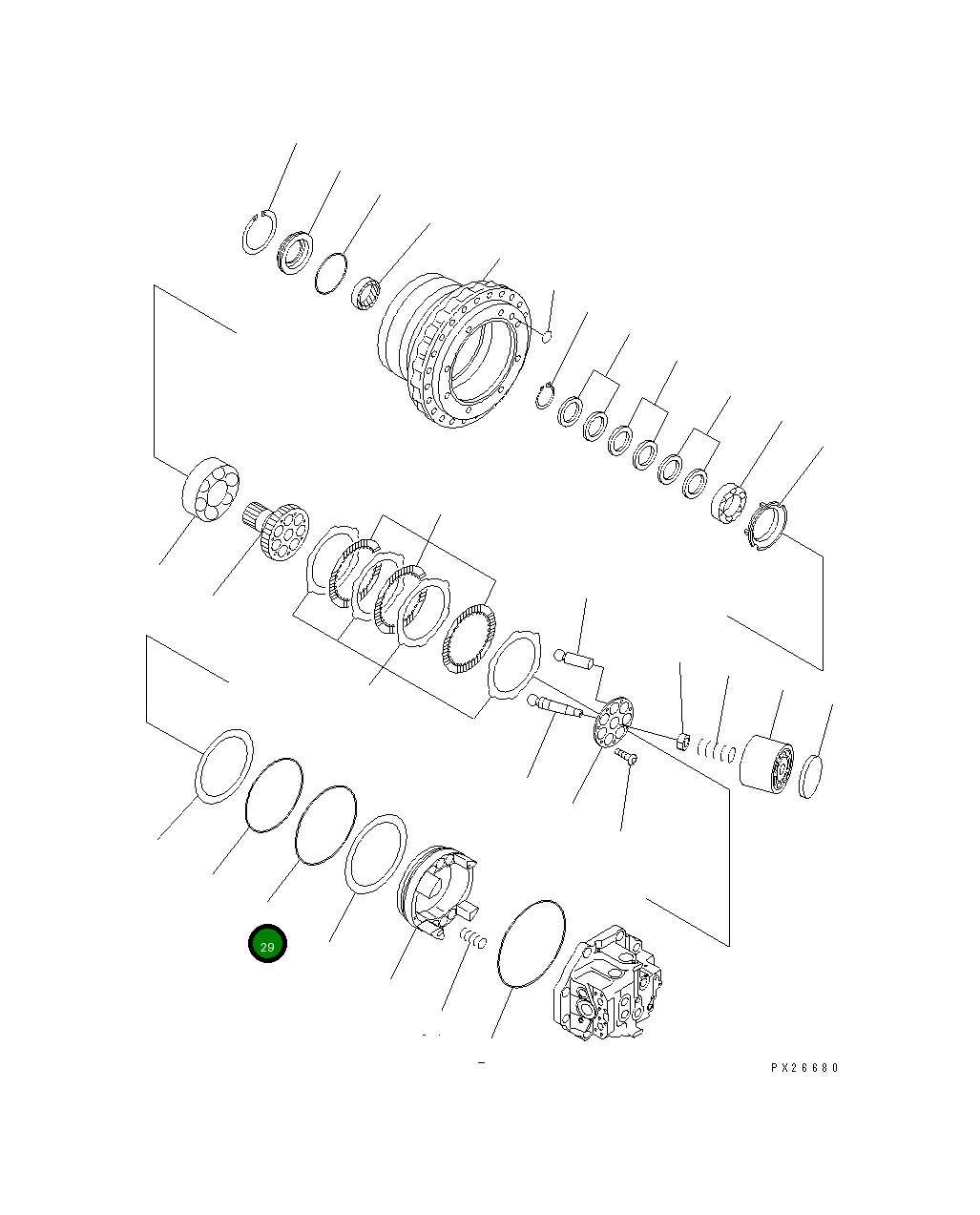 Кольцо уплотнительное (O-Ring) 07000-15270 Komatsu