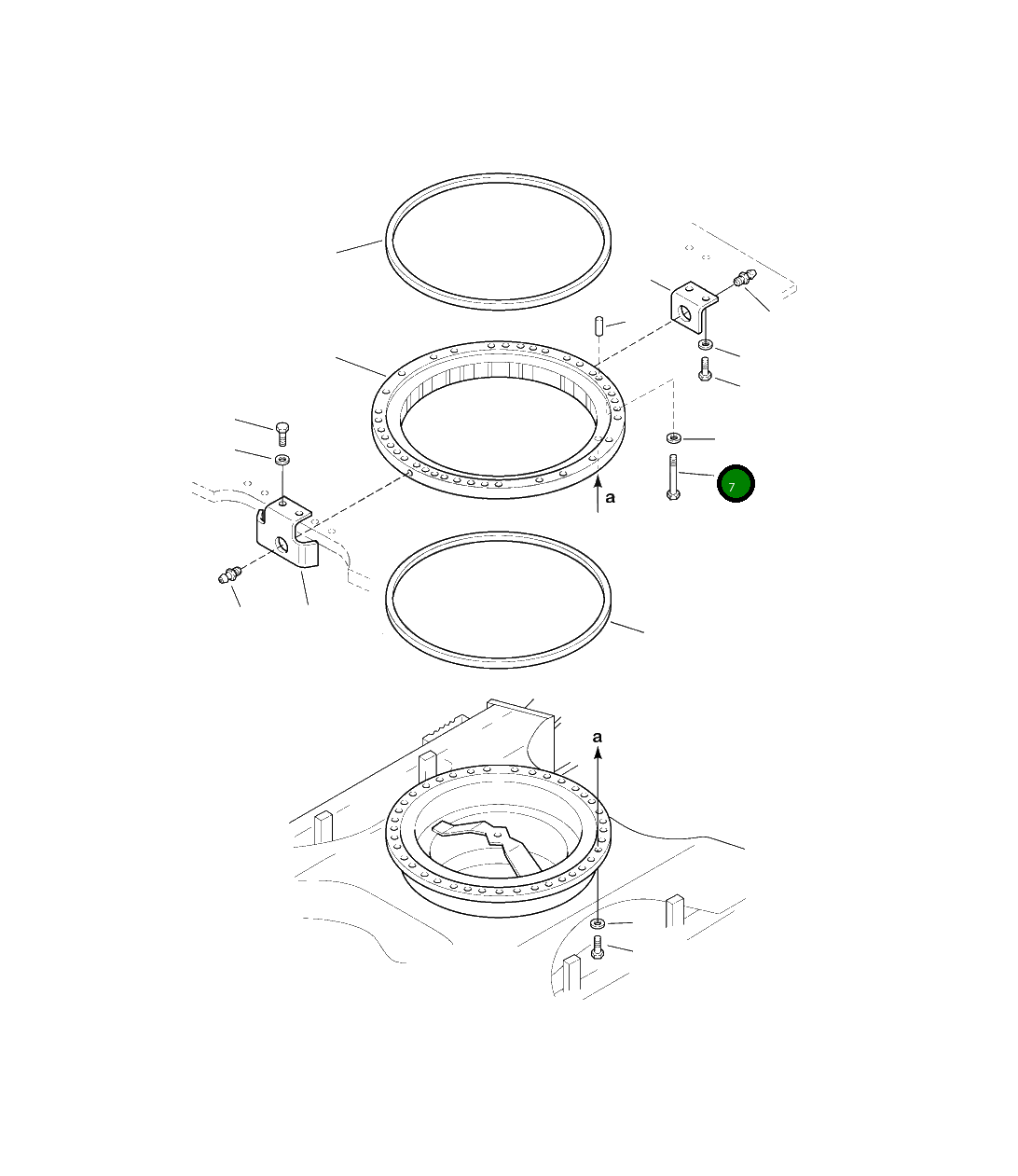 Болт 208-25-41180  Komatsu