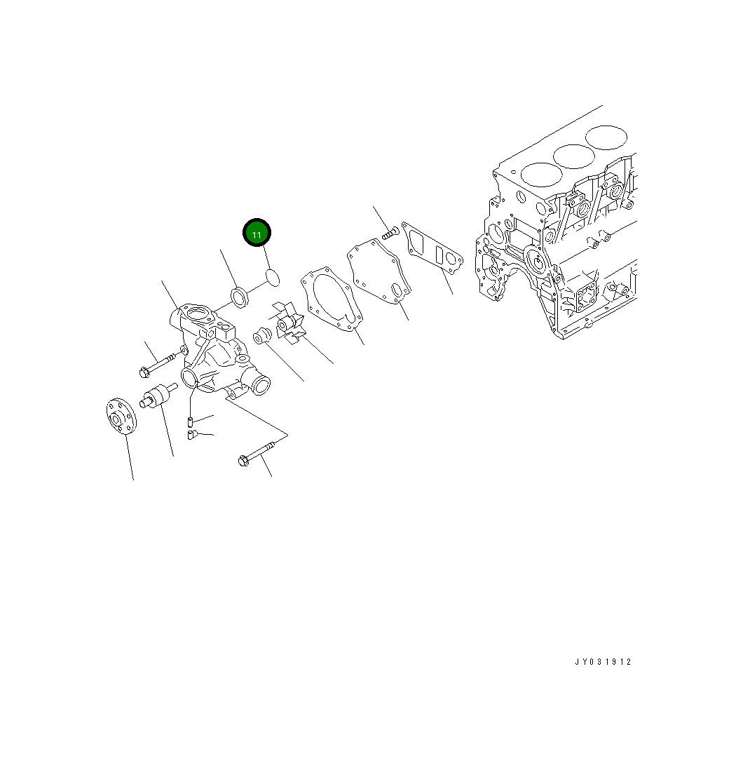 Кольцо уплотнительное (O-Ring) 6271-61-1530 Komatsu