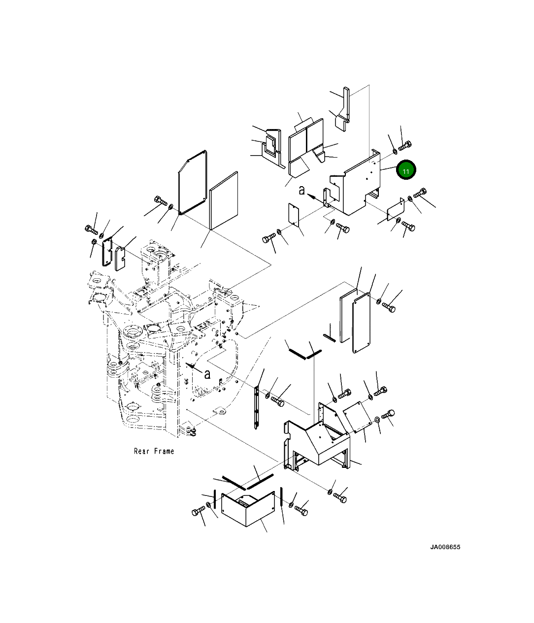 Крышка 425-46-44190 Komatsu