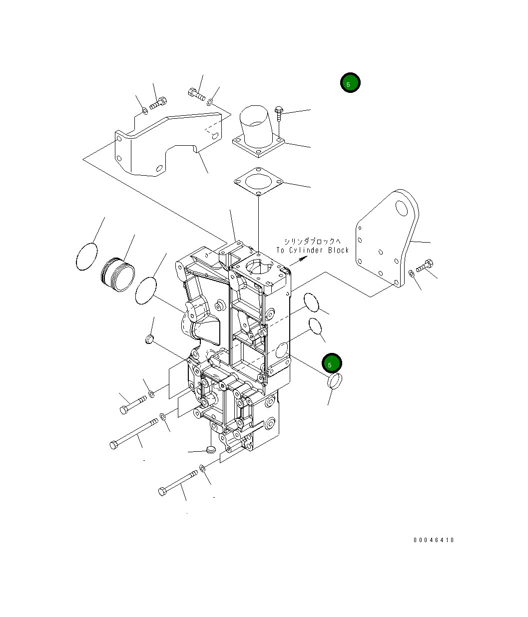 Кольцо уплотнительное (O-Ring) 07000-A3042 Komatsu