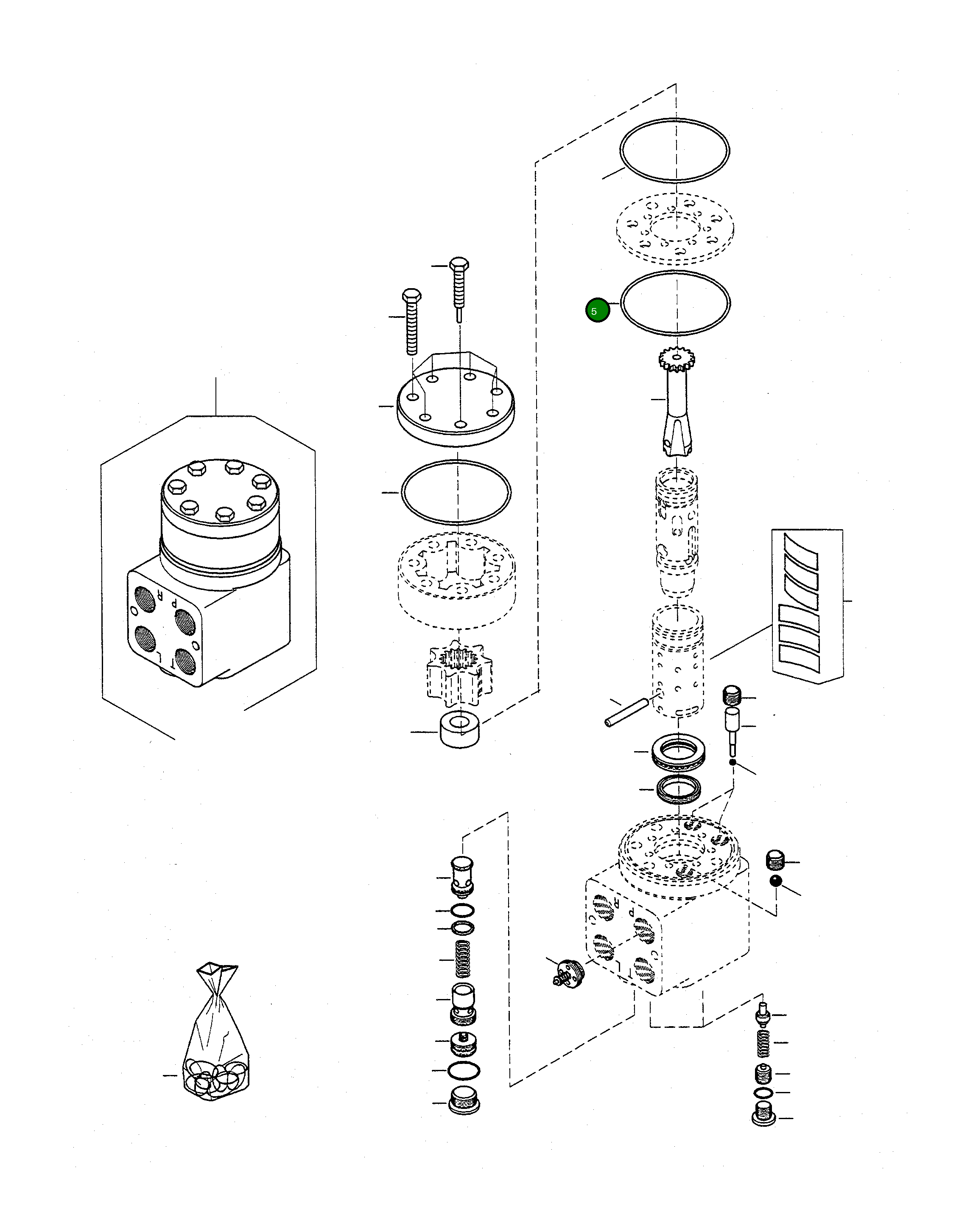 Кольцо уплотнительное (O-Ring) 4919750M1 Komatsu
