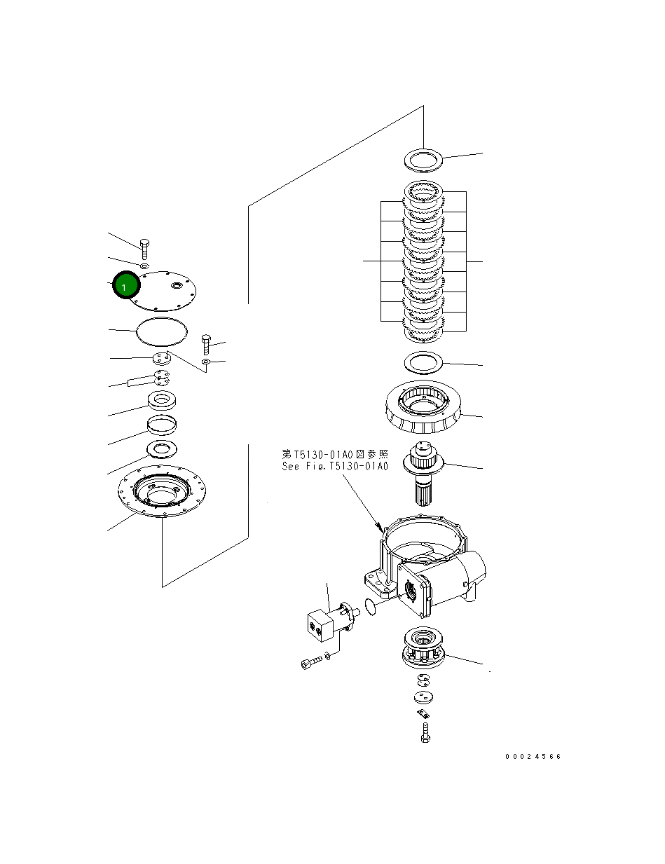 Крышка 23C-70-55220 Komatsu