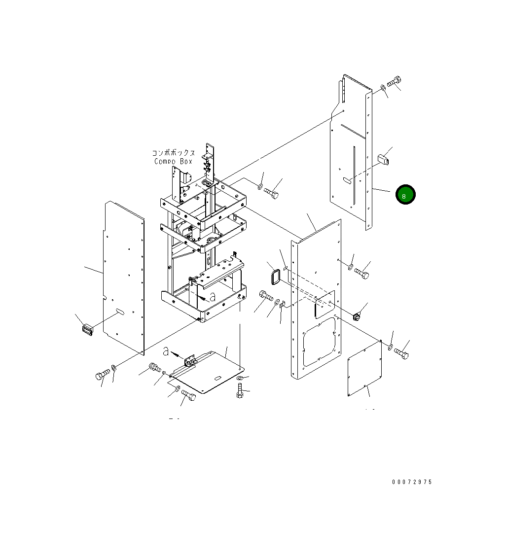 Крышка 426-43-39433 Komatsu