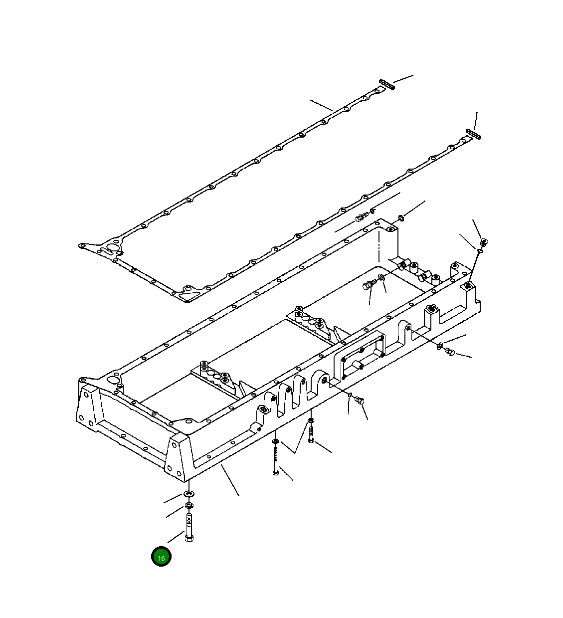 Болт 1307 890 H1  Komatsu