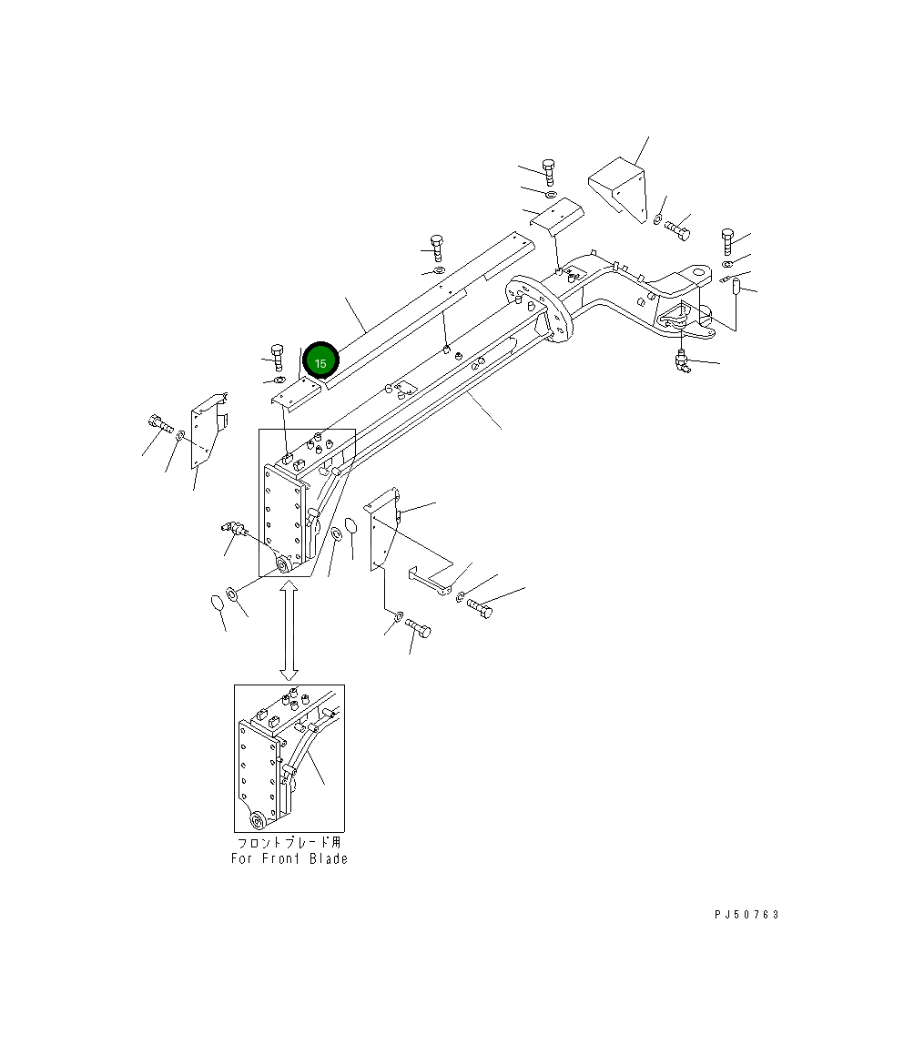 Крышка 23A-60-16790  Komatsu