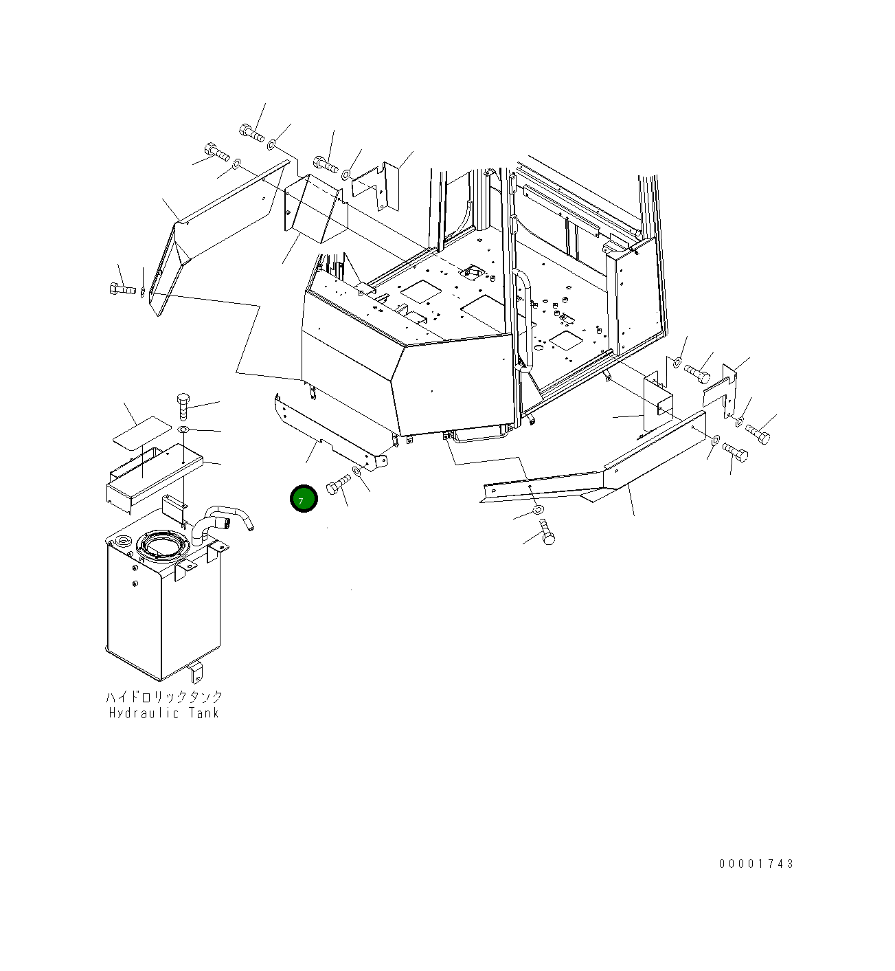 Крышка 418-54-34314 Komatsu