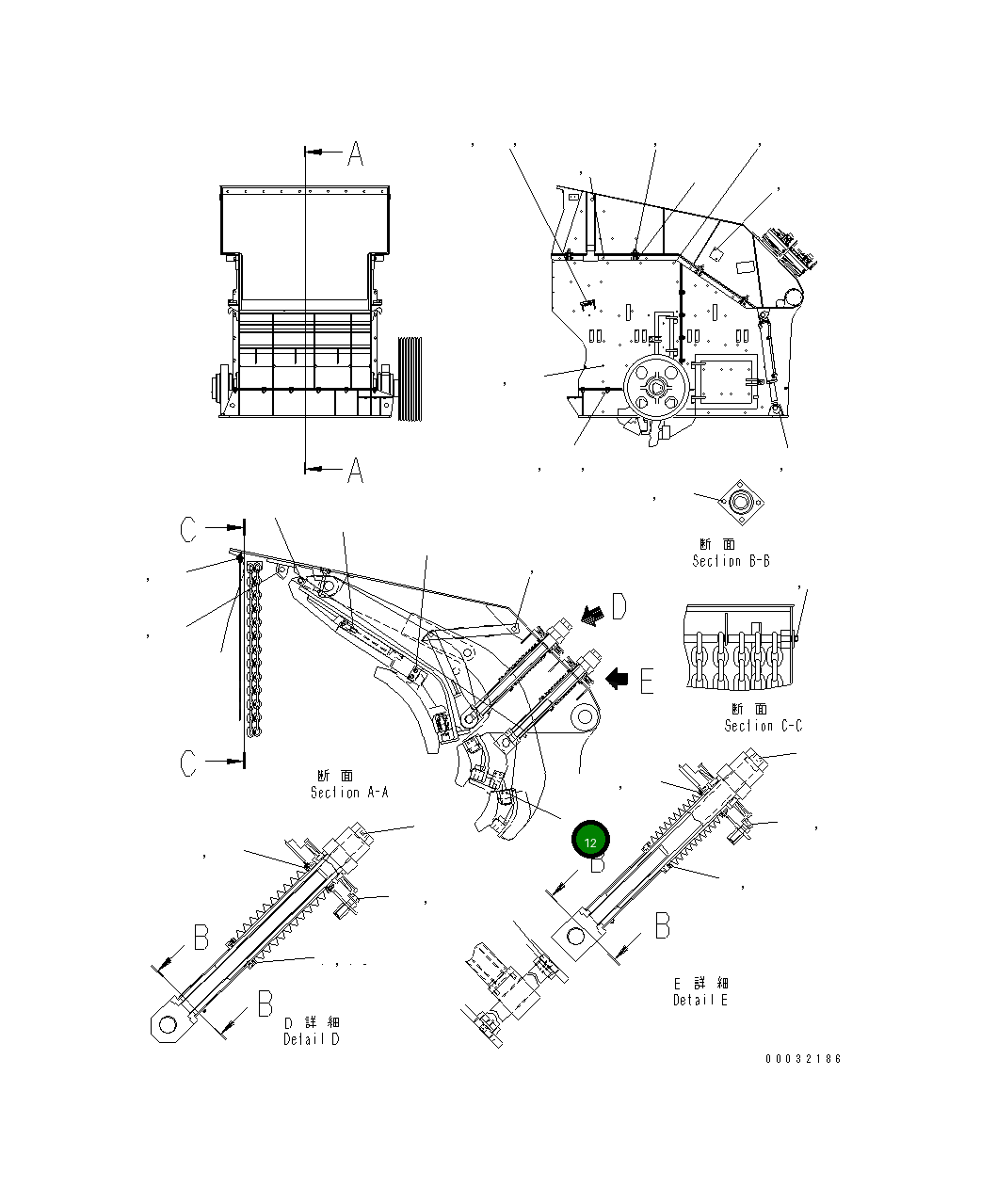 Болт 01252-71220 Komatsu