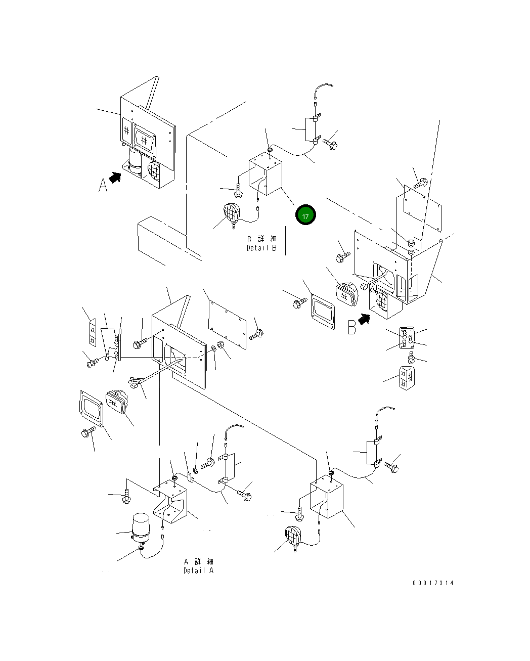 Крышка 566-95-14130 Komatsu