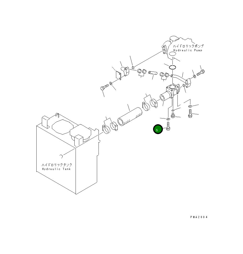 Болт 01011-51225 Komatsu
