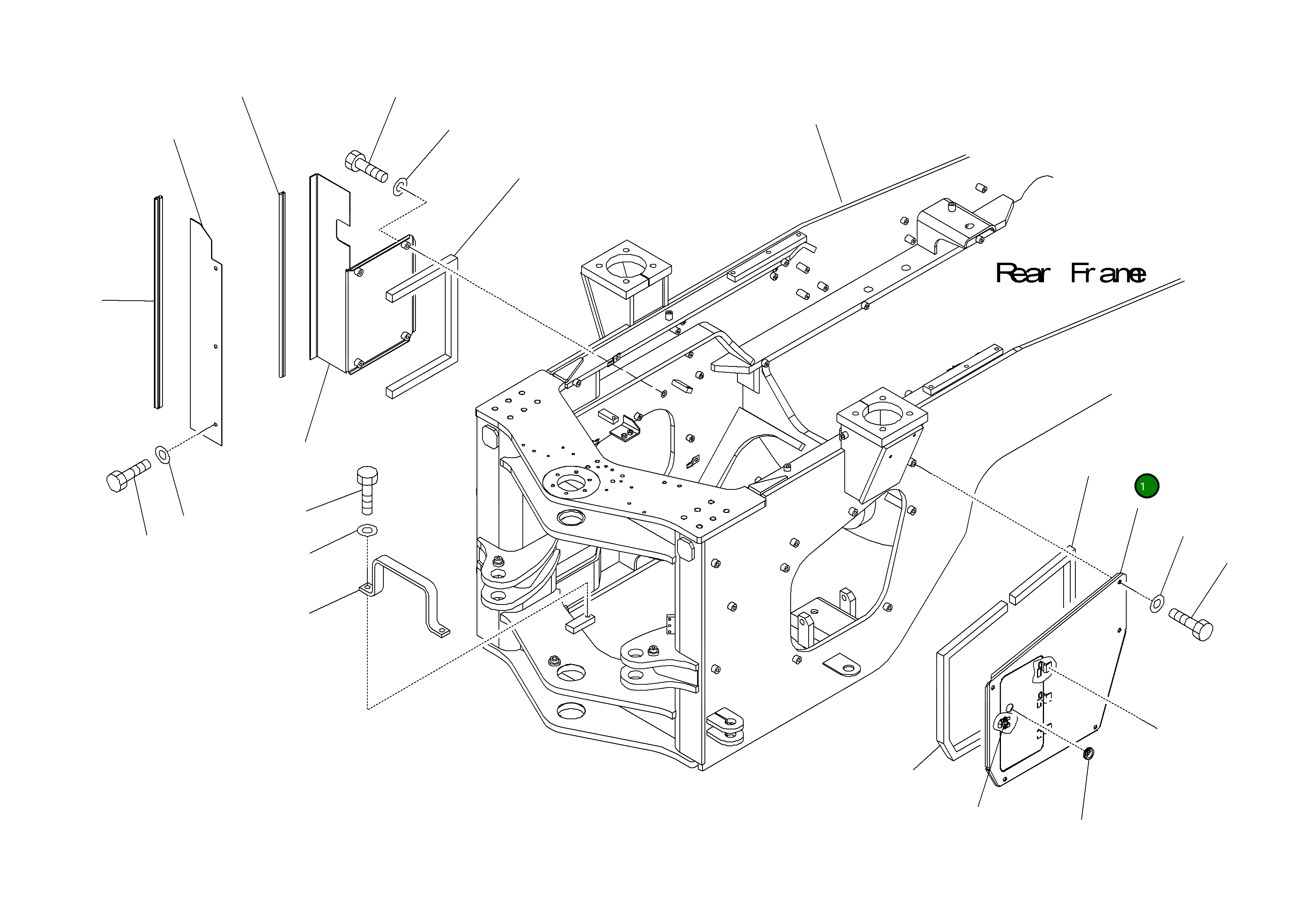 Крышка 424-46-34141 Komatsu