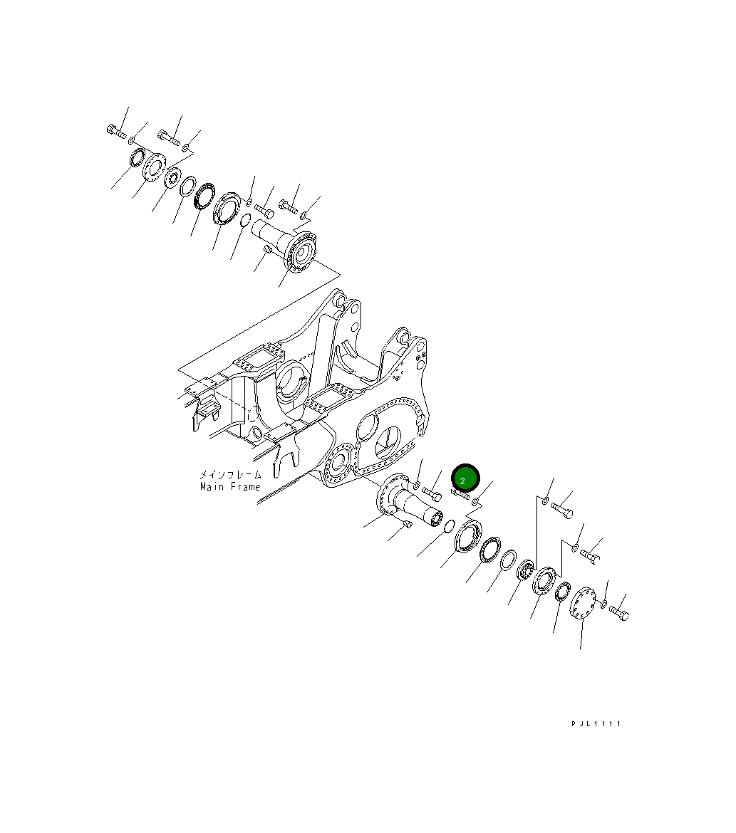 Болт 198-30-34170  Komatsu