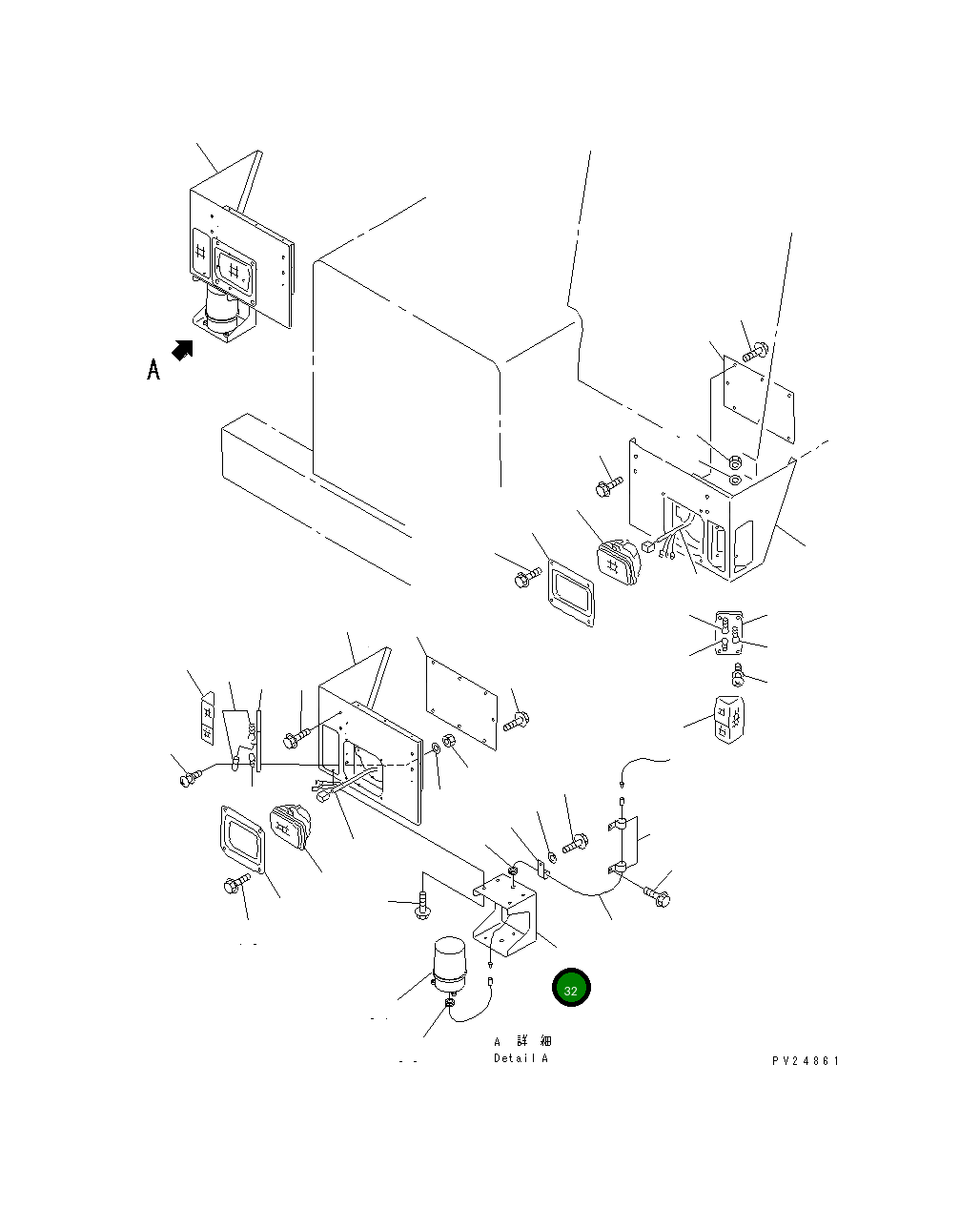 Крышка 566-95-21210 Komatsu