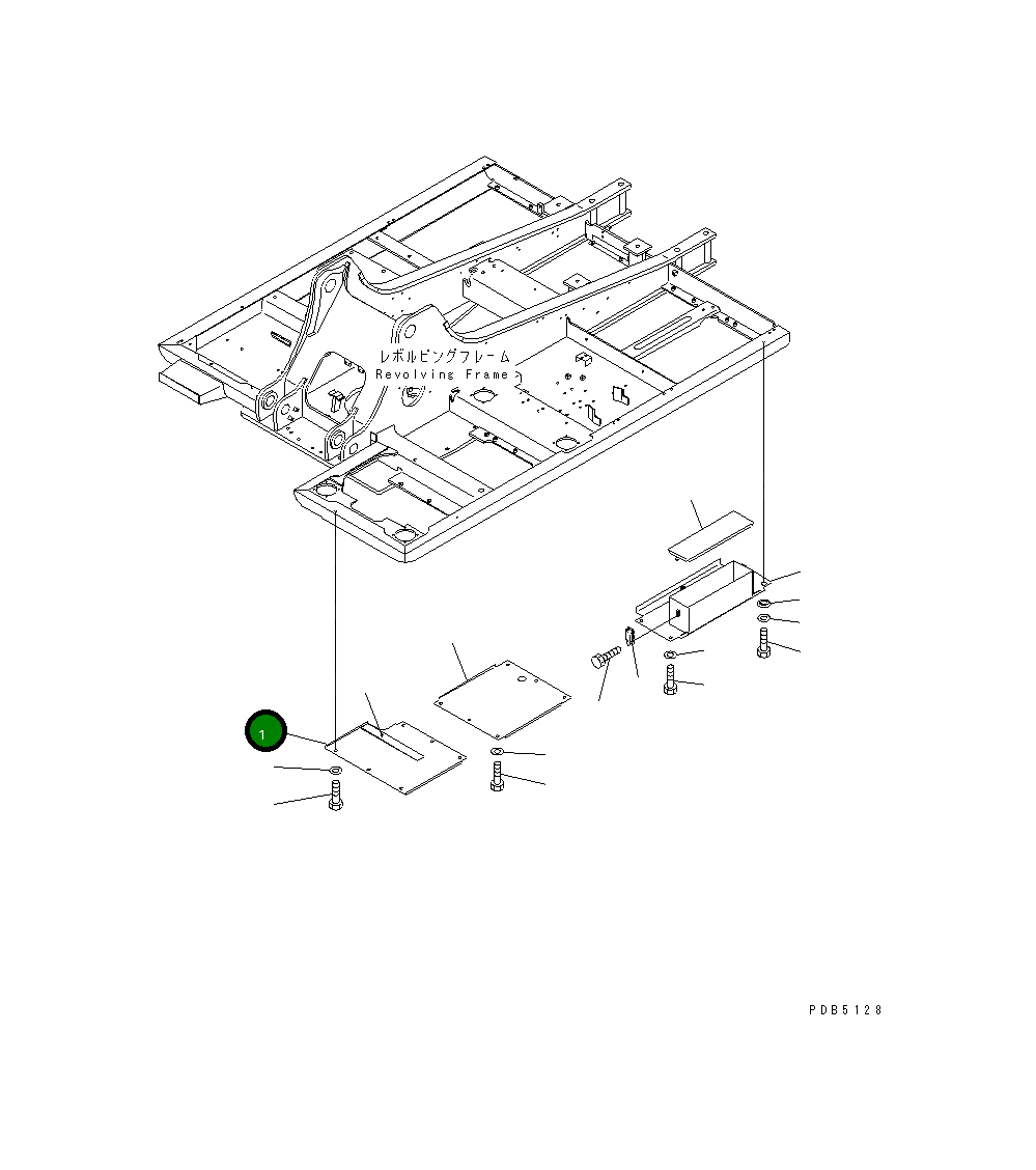 Крышка 20Y-54-26242 Komatsu