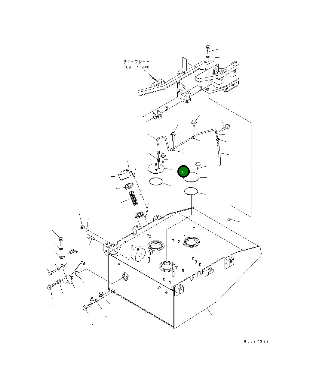 Крышка 427-04-21960 Komatsu
