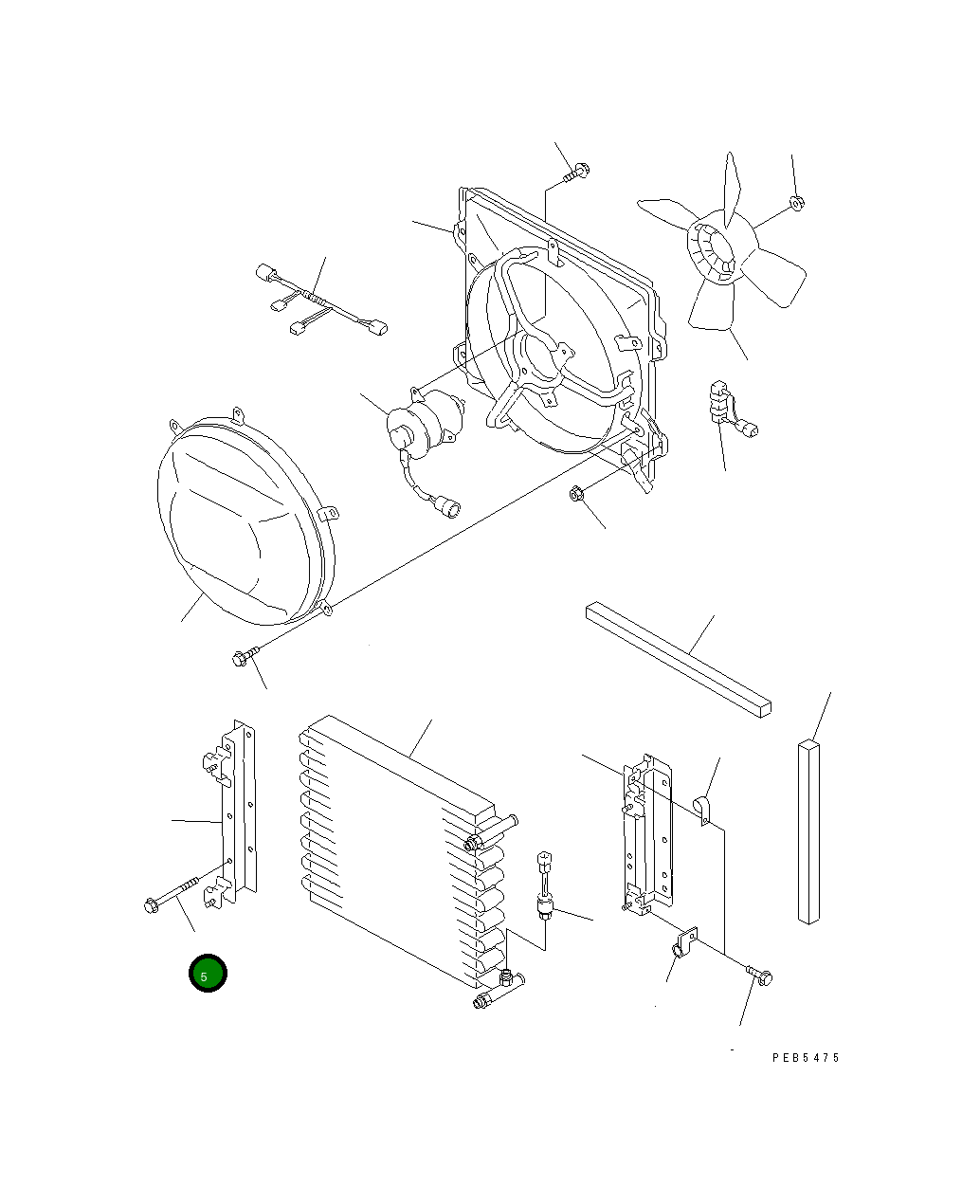 Болт ND949047-2080 Komatsu