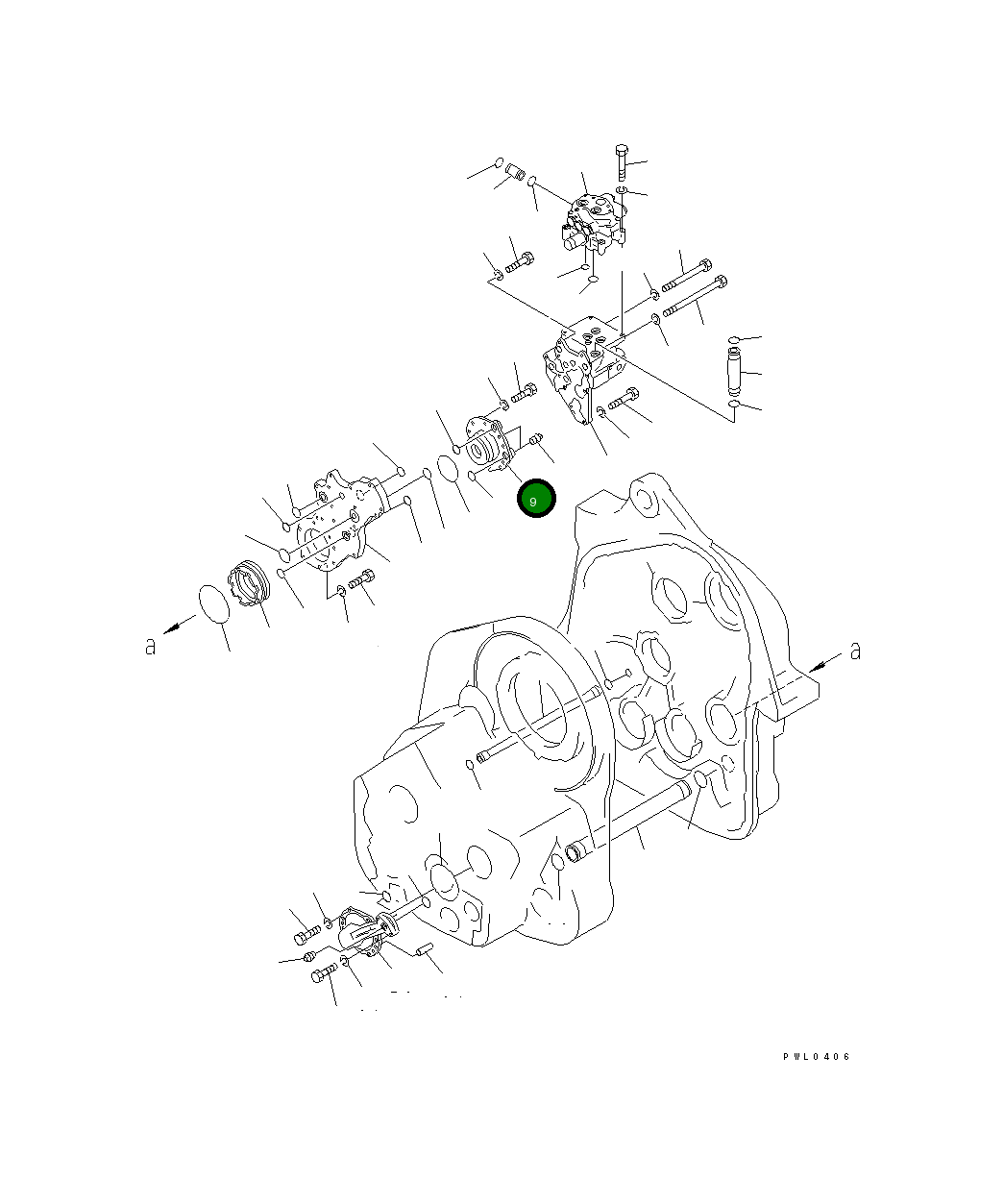 Крышка 176-76-62140 Komatsu