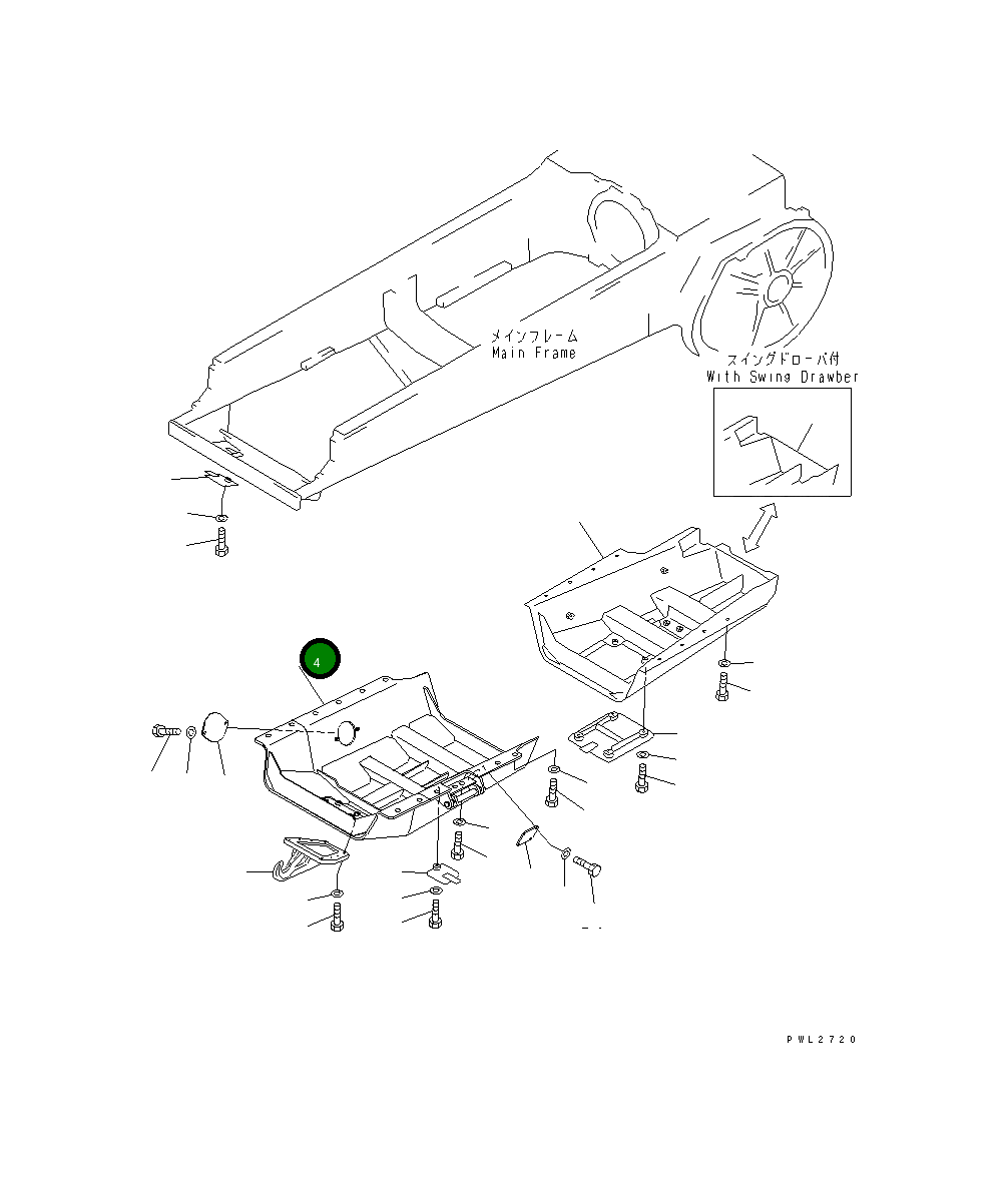 Крышка 175-54-76811 Komatsu