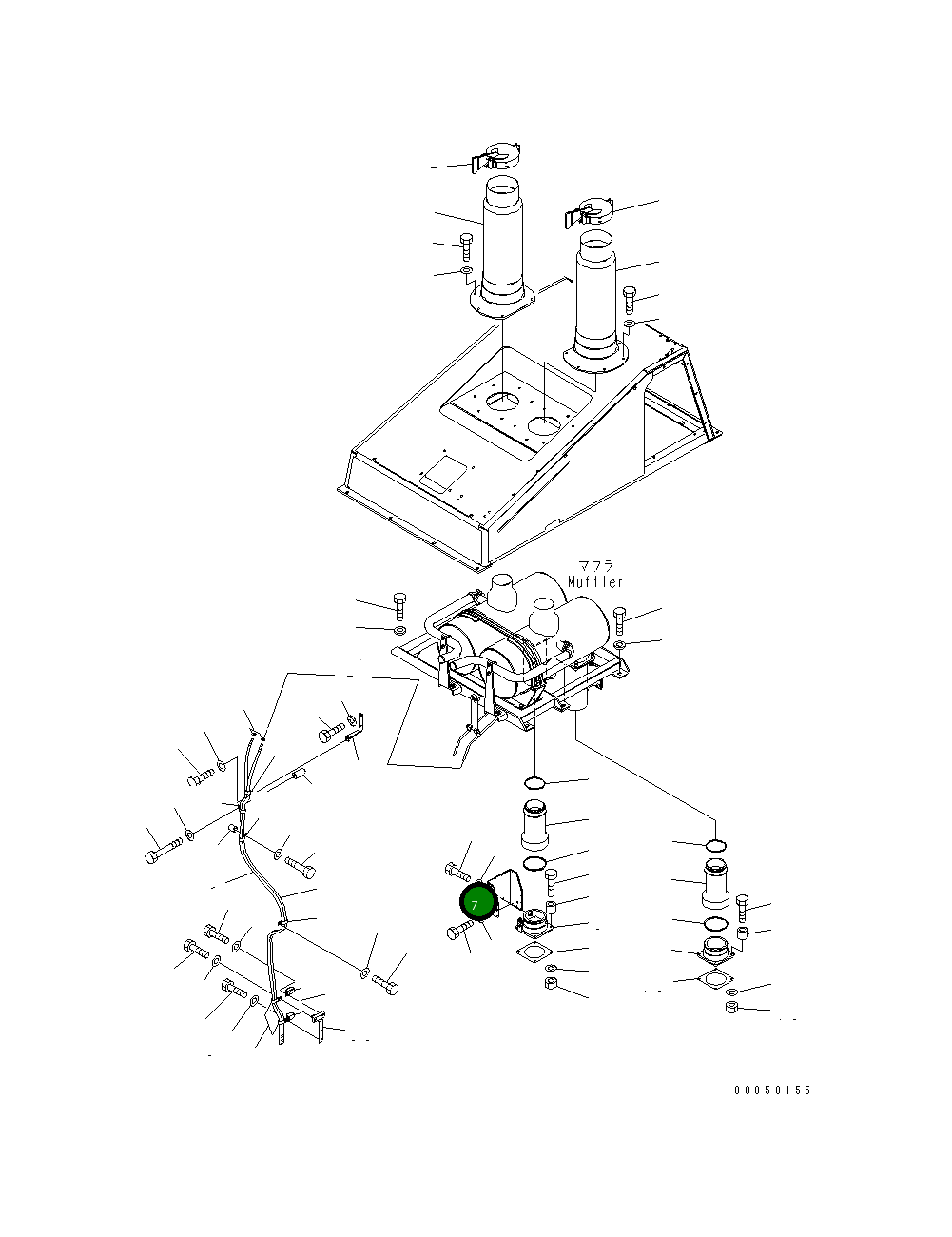 Крышка 21T-01-31580 Komatsu