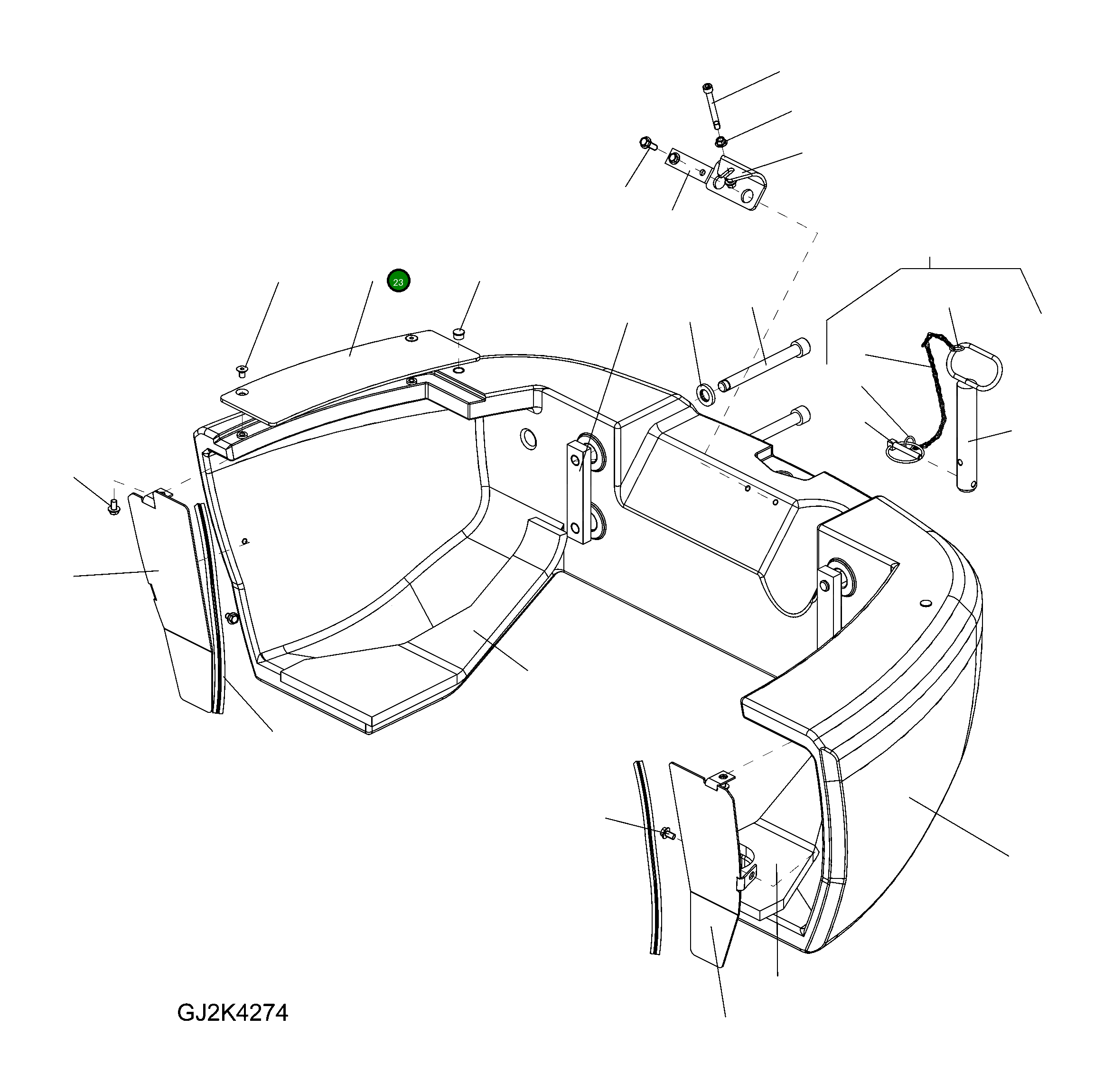 Крышка 42T-46-25A30 Komatsu