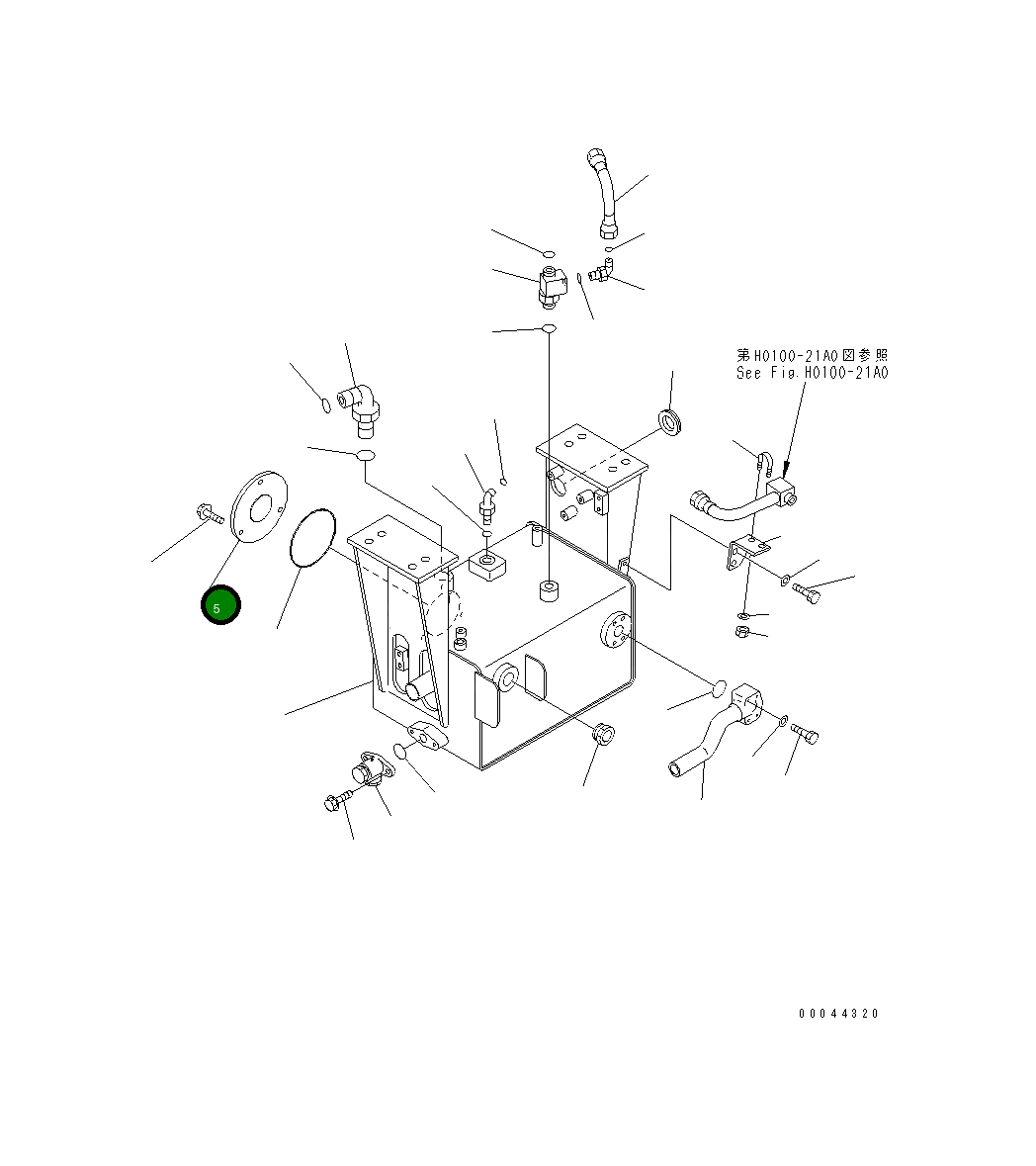 Крышка 569-43-87420 Komatsu