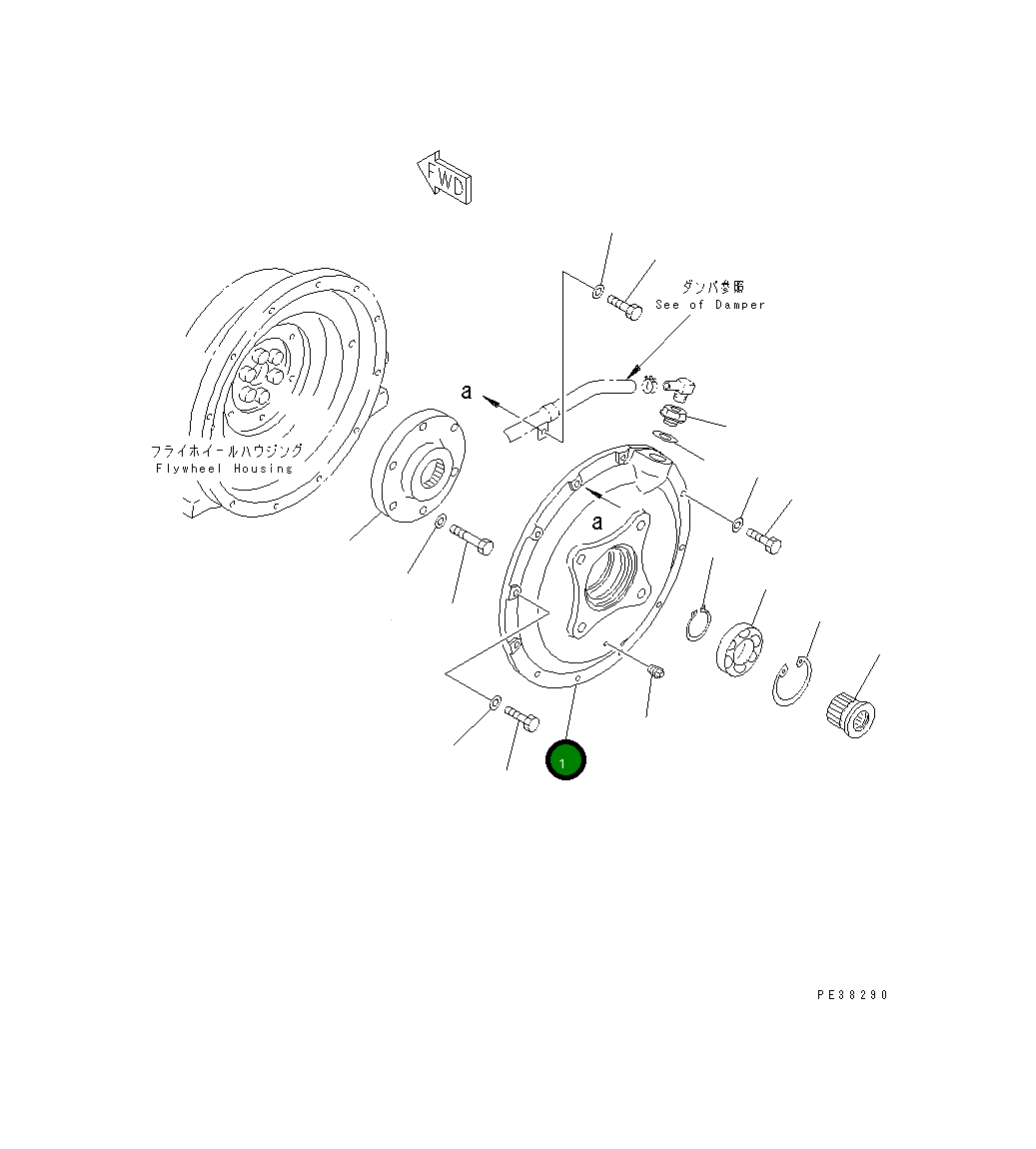 Крышка 21W-01-21110 Komatsu