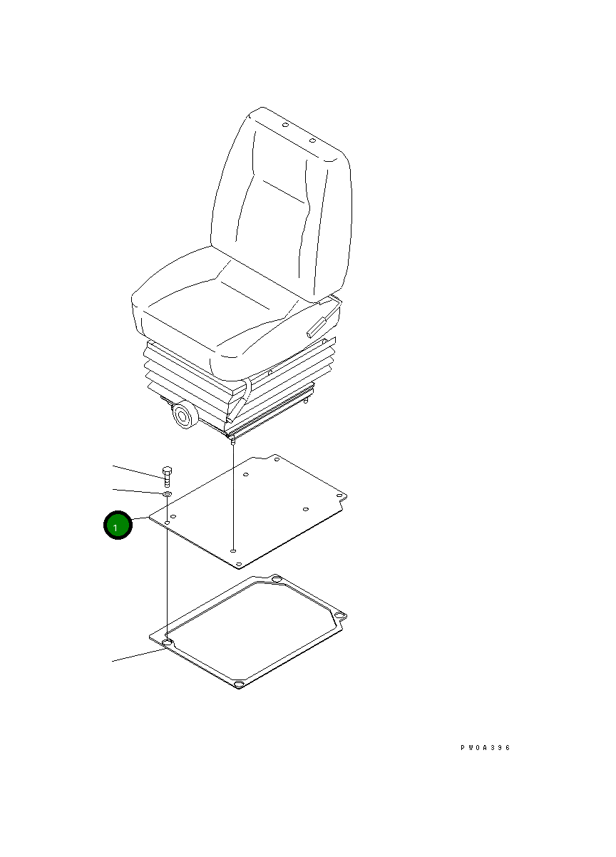 Крышка 134-57-61111 Komatsu