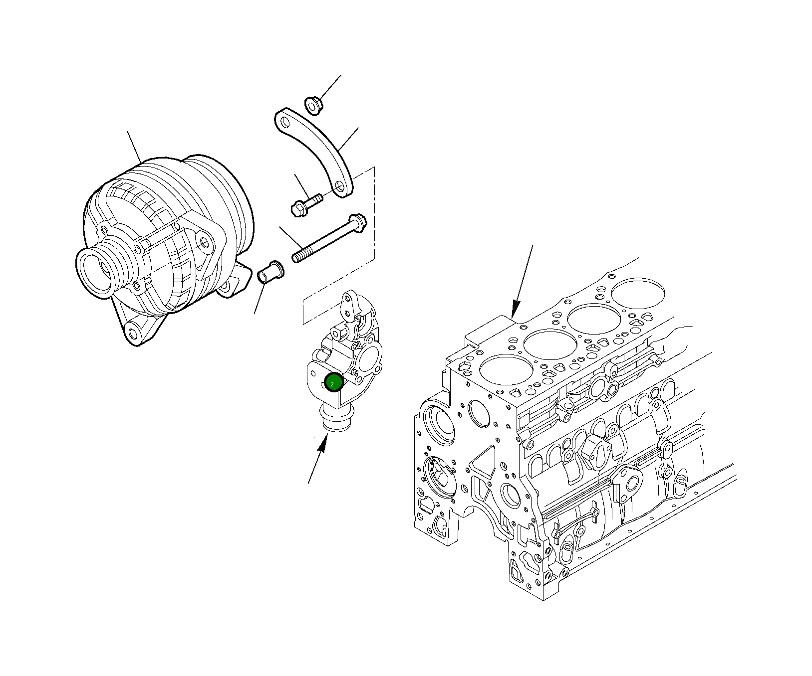 Болт EA16599024  Komatsu
