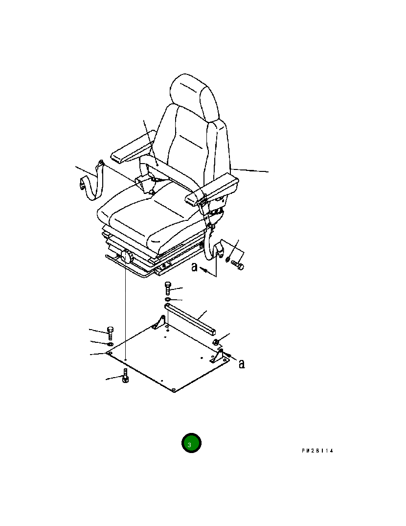 Болт 01252-70816 Komatsu