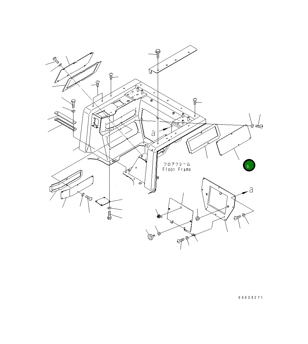 Крышка 14X-54-36750 Komatsu