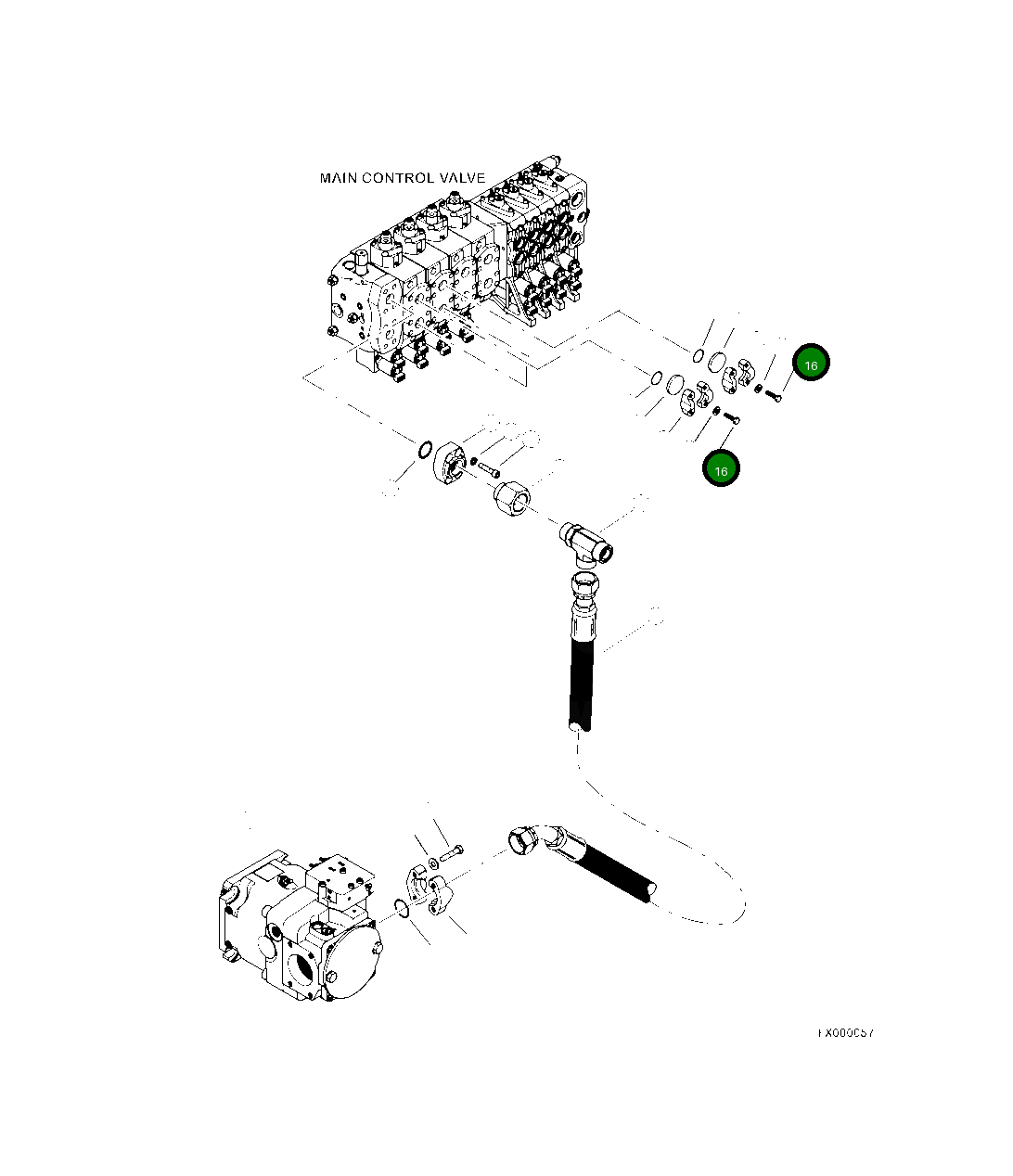 Болт 959239 Komatsu