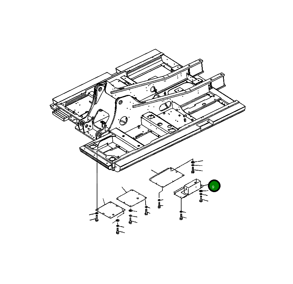 Крышка 20Y-54-J2240 Komatsu