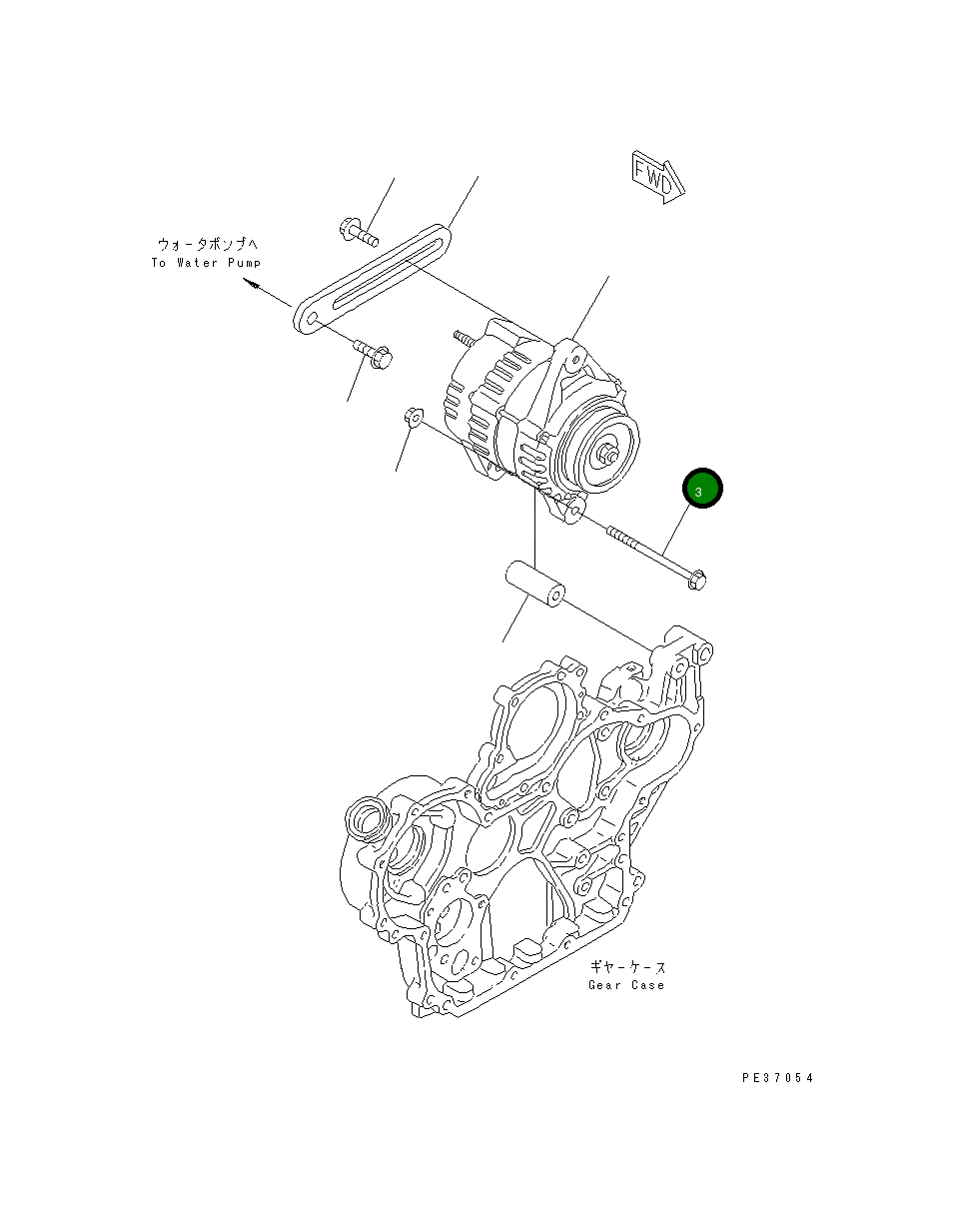 Болт YM26106-081052 Komatsu