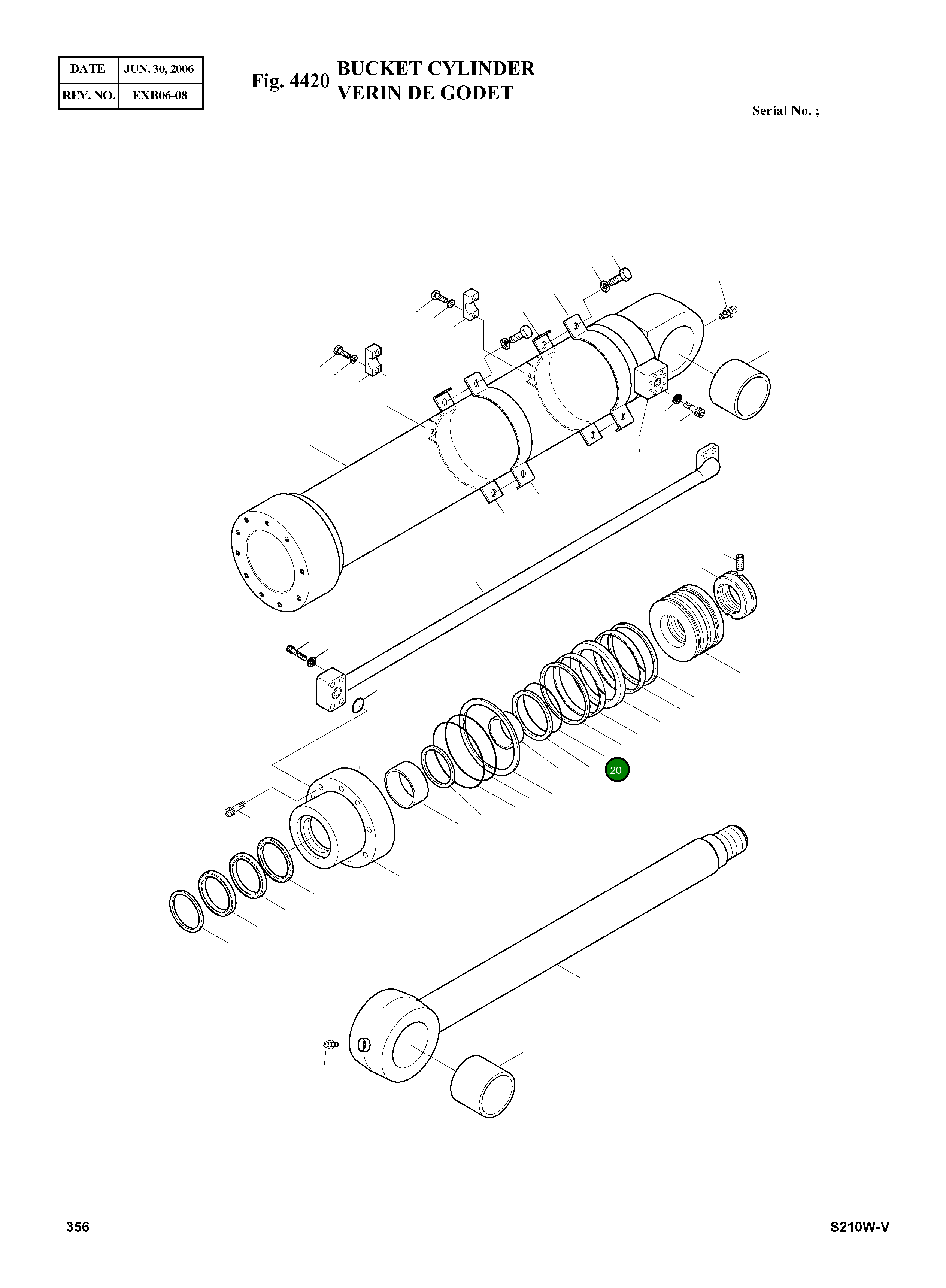 Кольцо уплотнительное (O-Ring) E6490086 Komatsu
