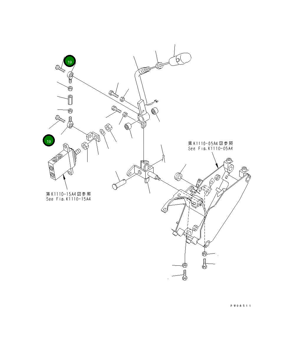 Болт 22F-910-1850 Komatsu