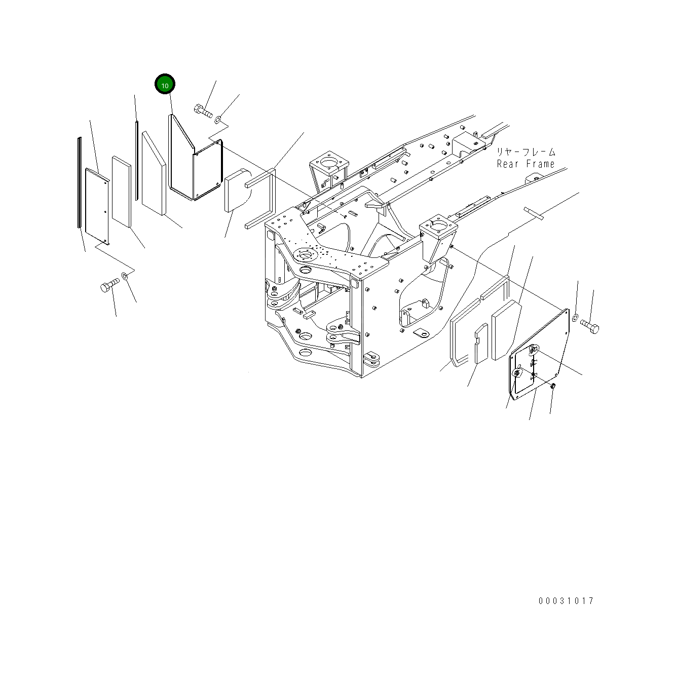 Крышка 423-46-34710 Komatsu