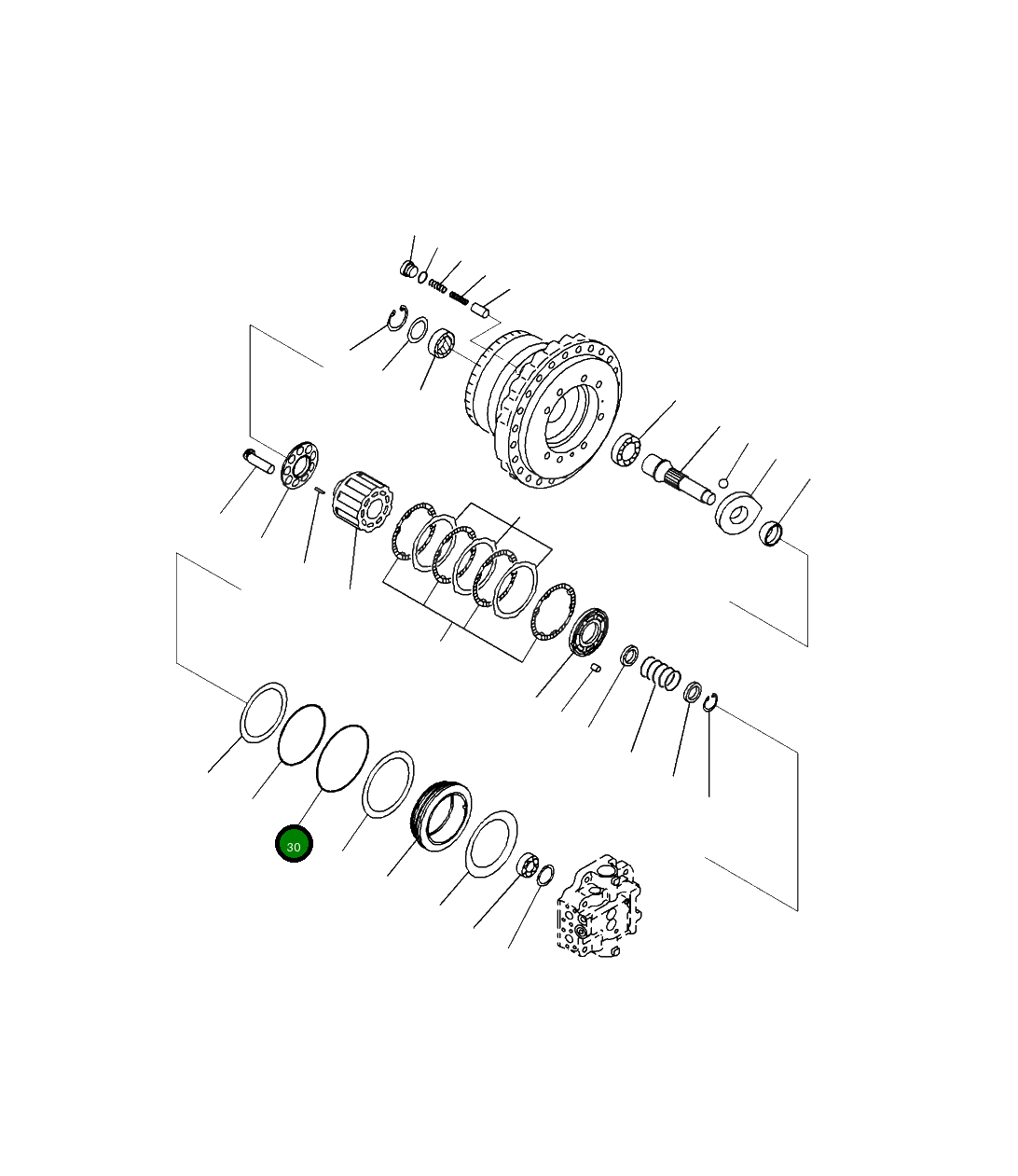 Кольцо уплотнительное (O-Ring) 07001-15195 Komatsu