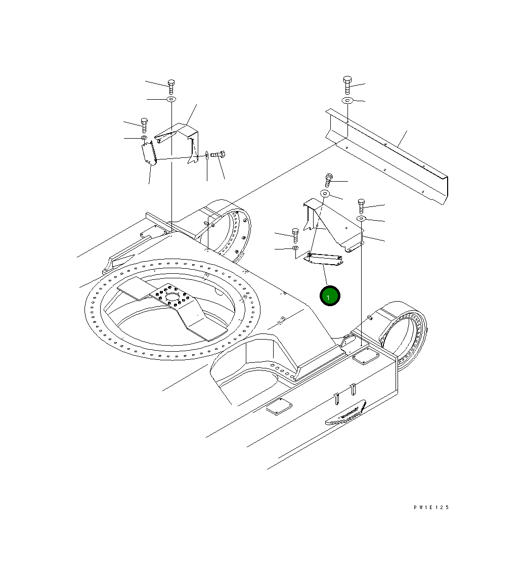 Крышка 21N-30-37410 Komatsu