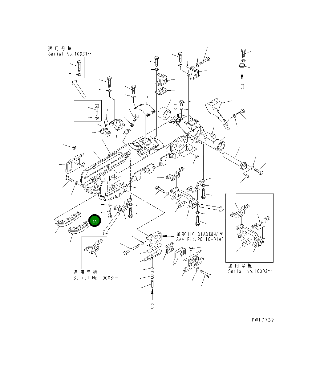 Болт 01016-52080 Komatsu