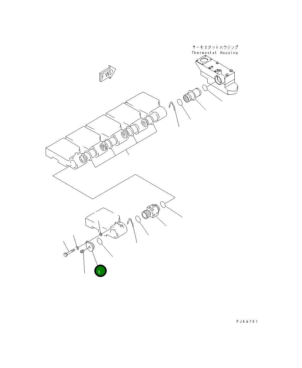 Крышка 6162-15-7130  Komatsu