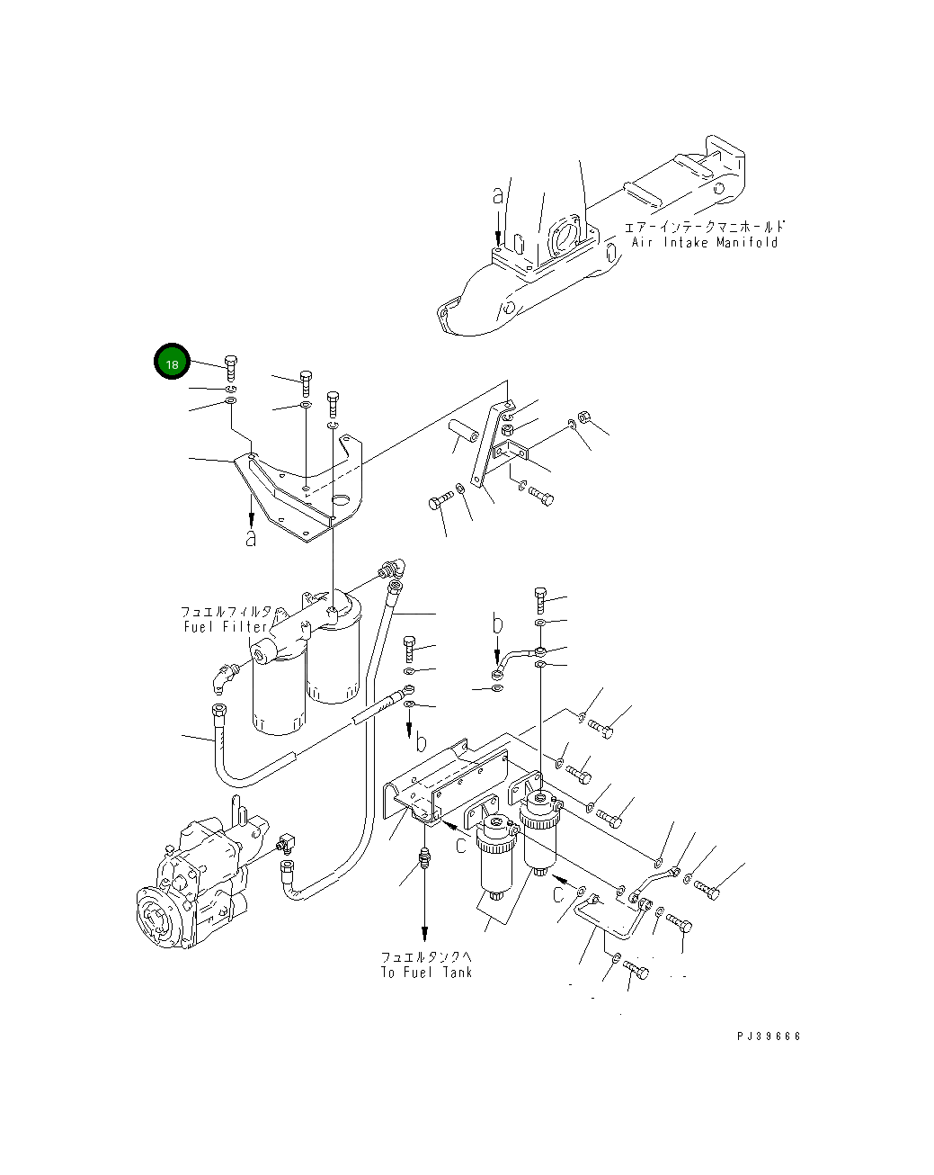 Болт 02010-70644  Komatsu