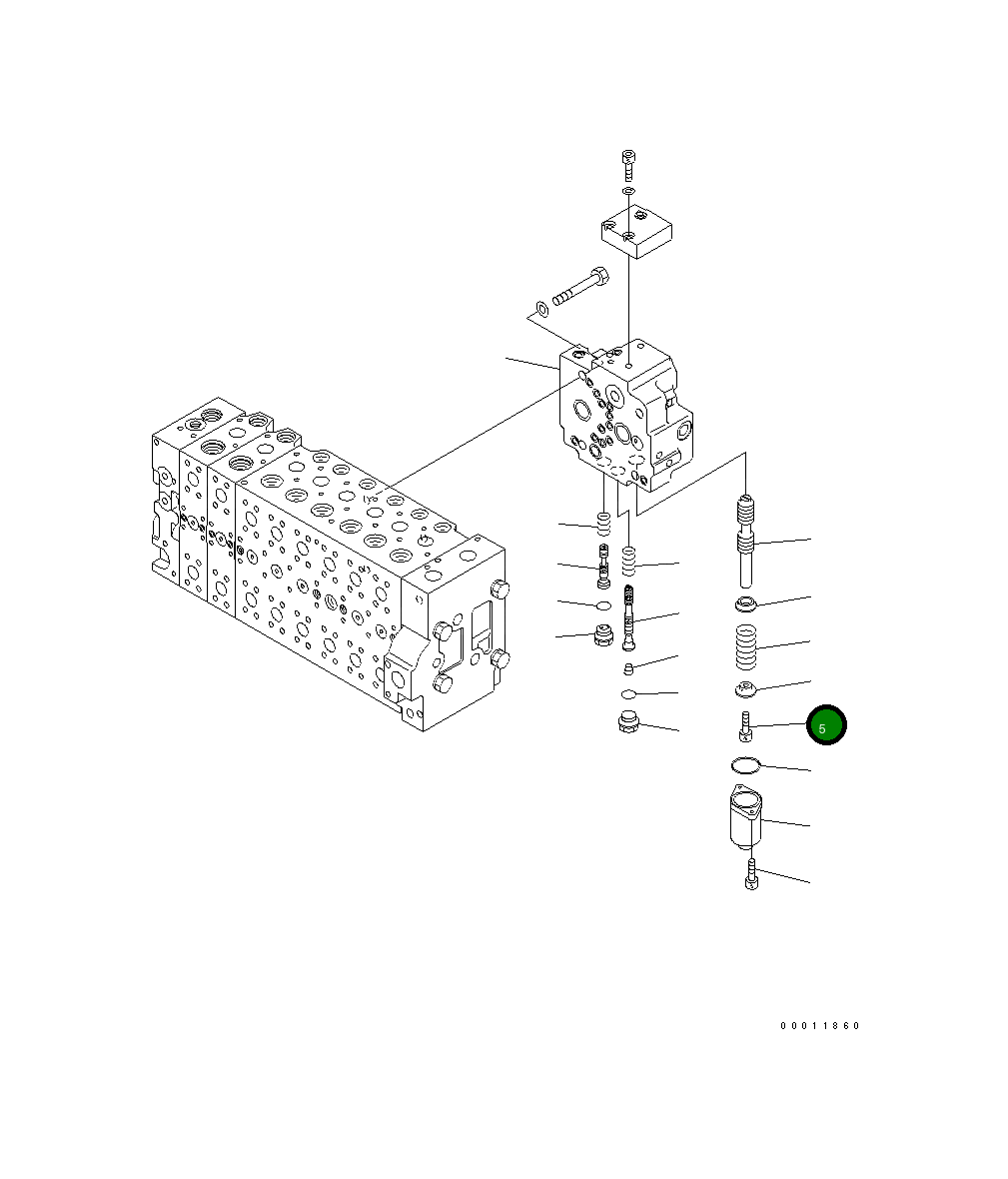 Болт 01252-60816 Komatsu