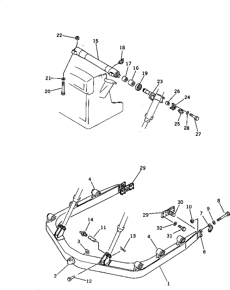 Болт 01051-61830  Komatsu