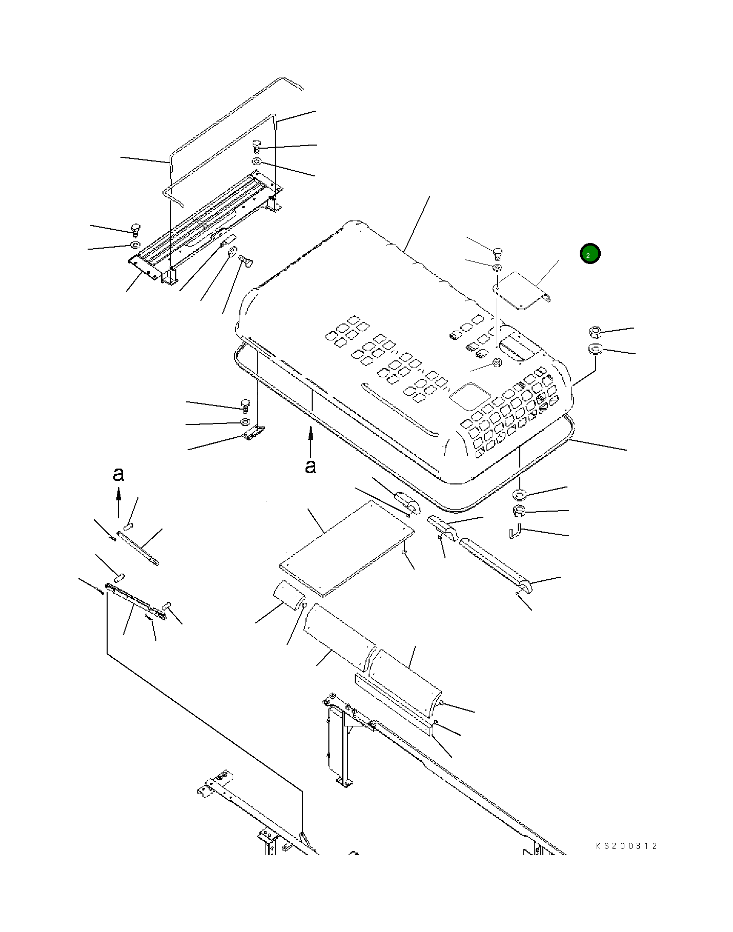 Крышка 207-54-K3770 Komatsu