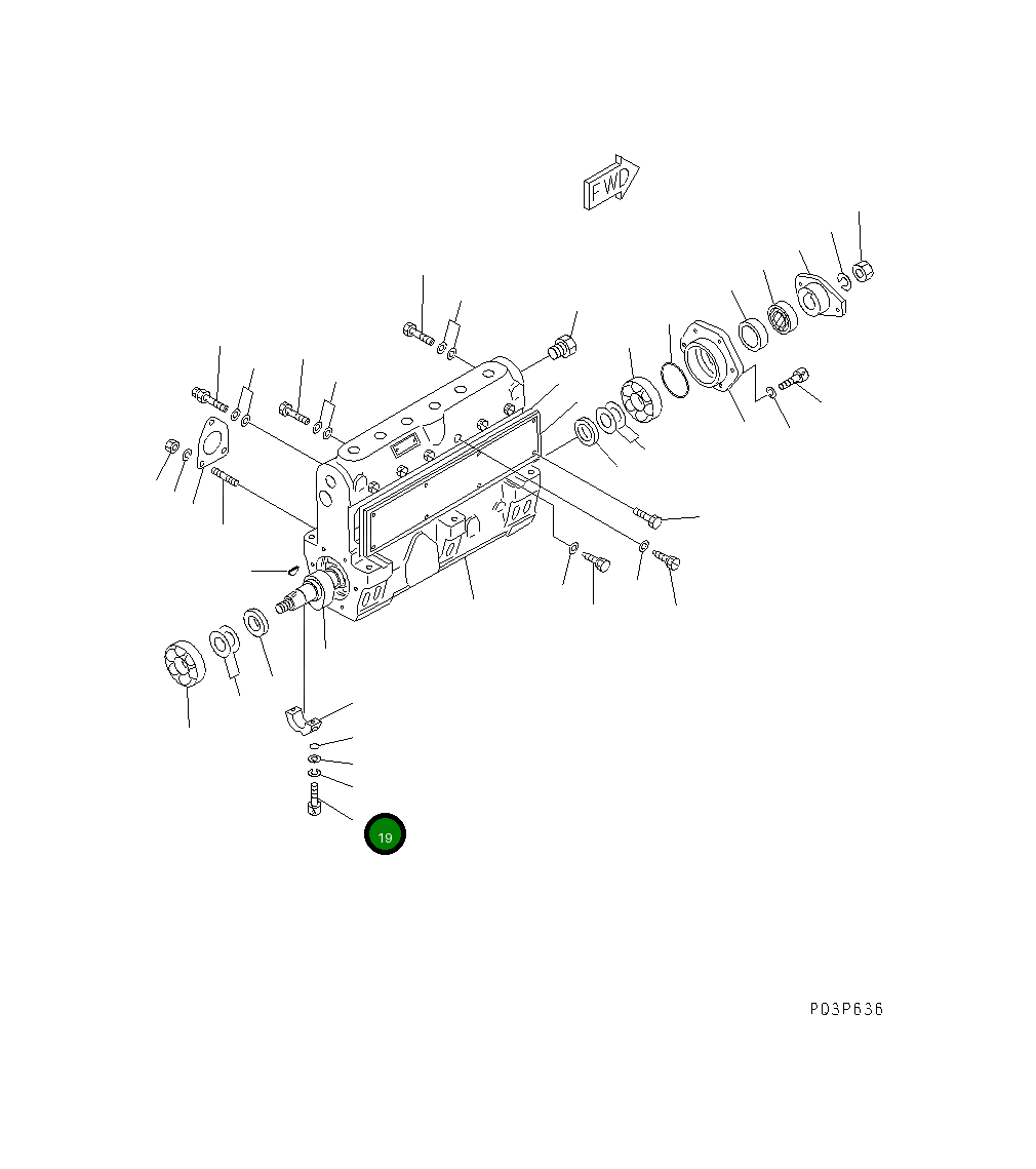Болт DK010208-4040 Komatsu